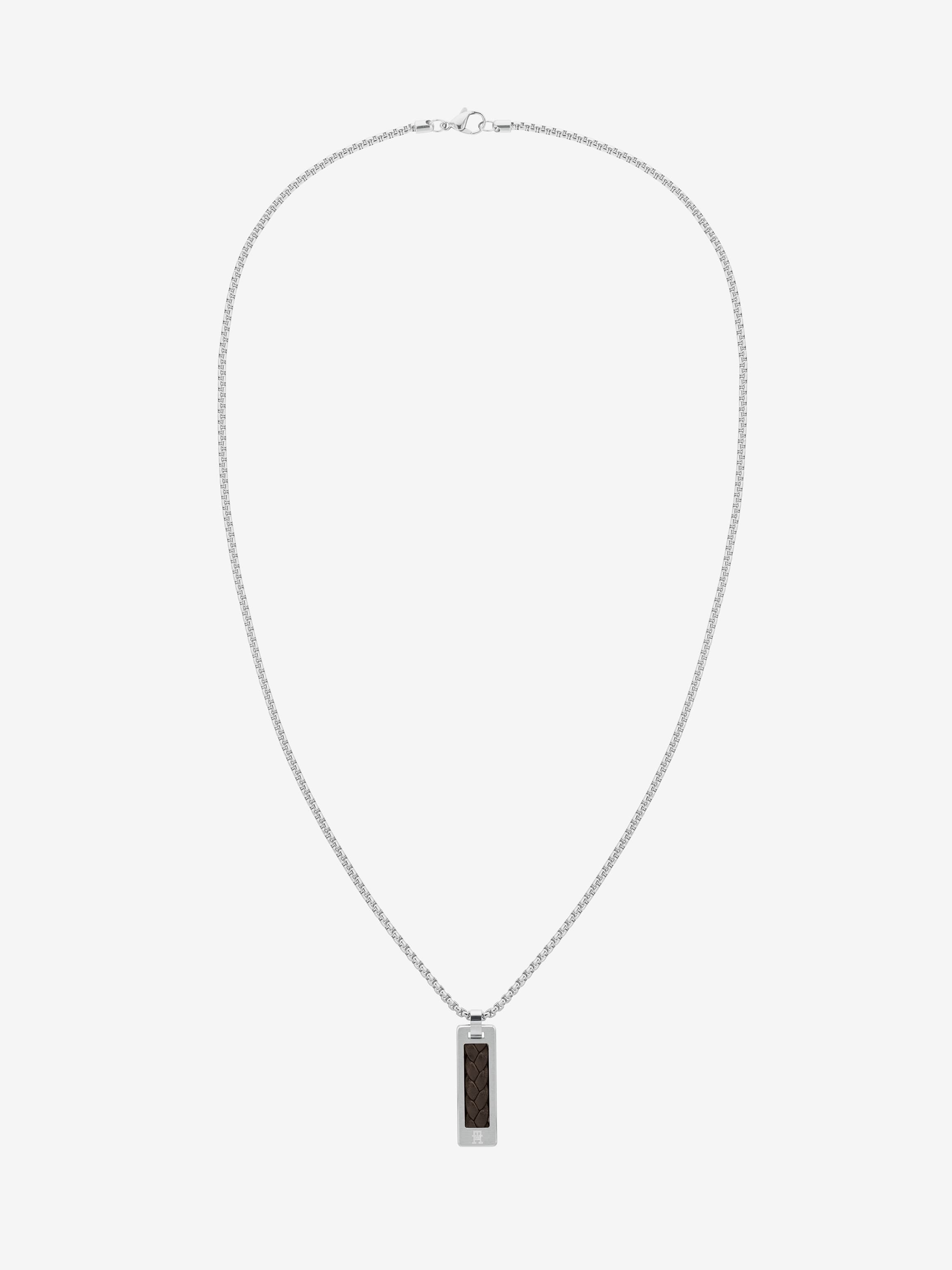 Tommy Hilfiger Metal Meets Braids Mens Necklace