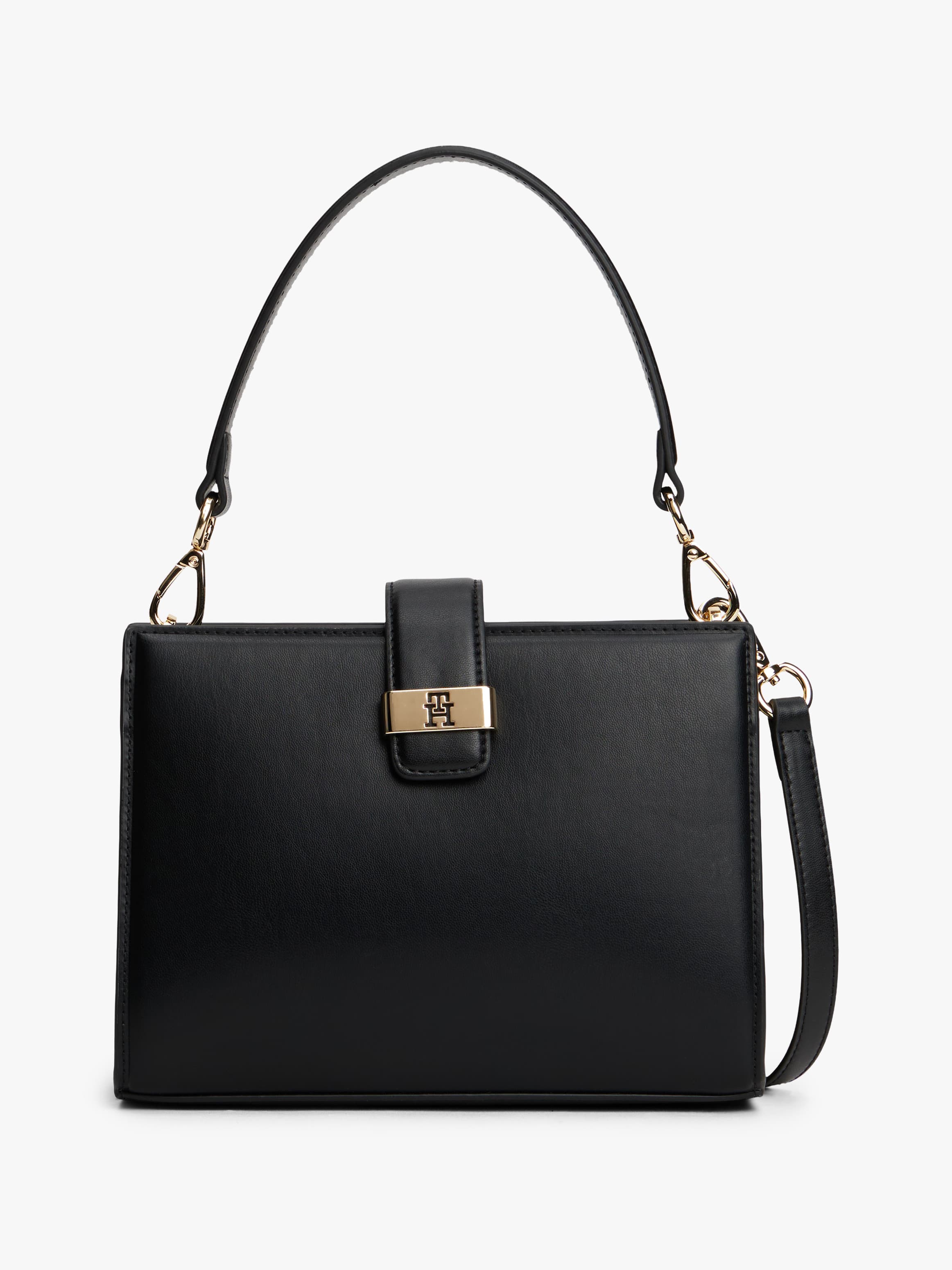 Heritage TH Monogram Plaque Satchel Bag
