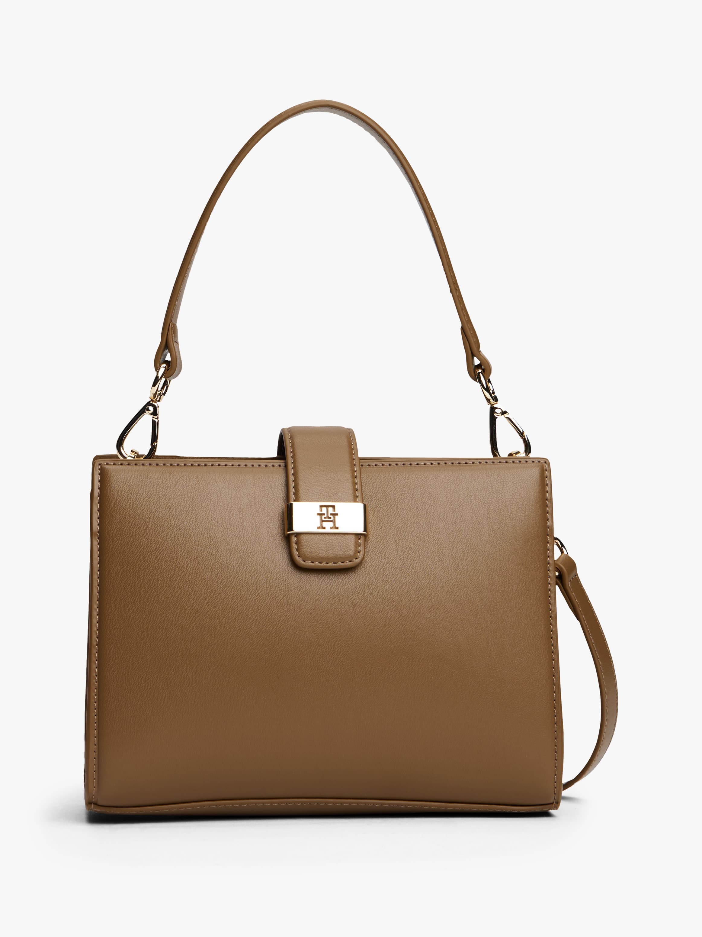 Heritage TH Monogram Plaque Satchel Bag