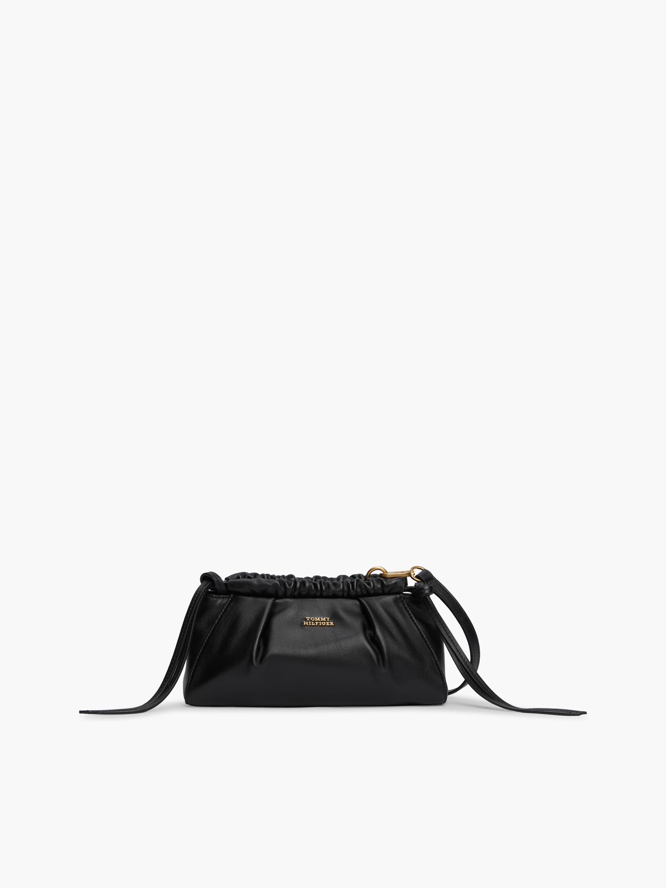 Soft Leather Logo Crossbody Bag