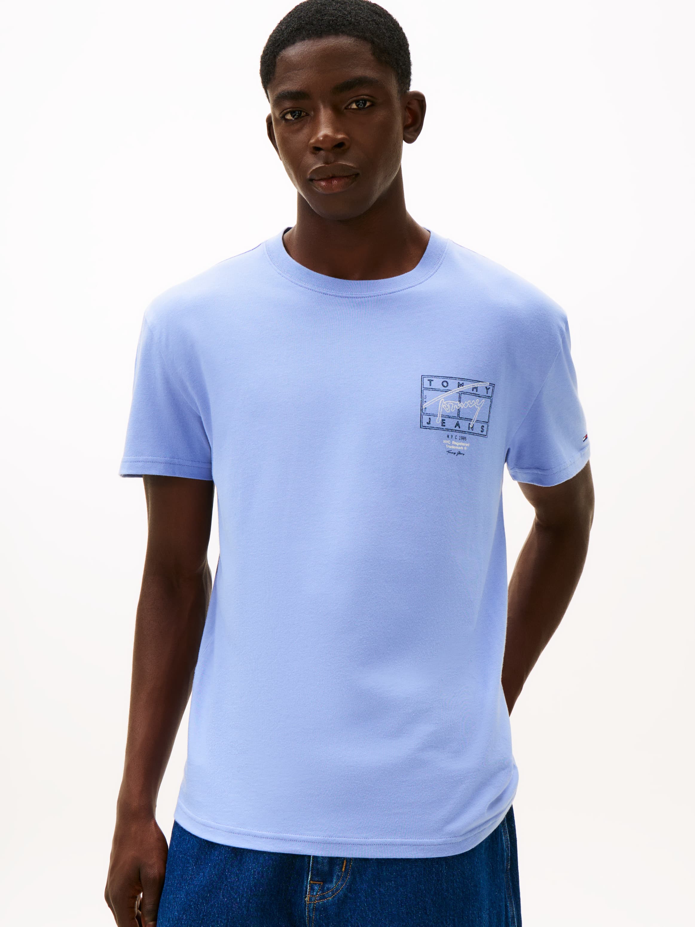 Signature Back Logo Crew Neck T-Shirt