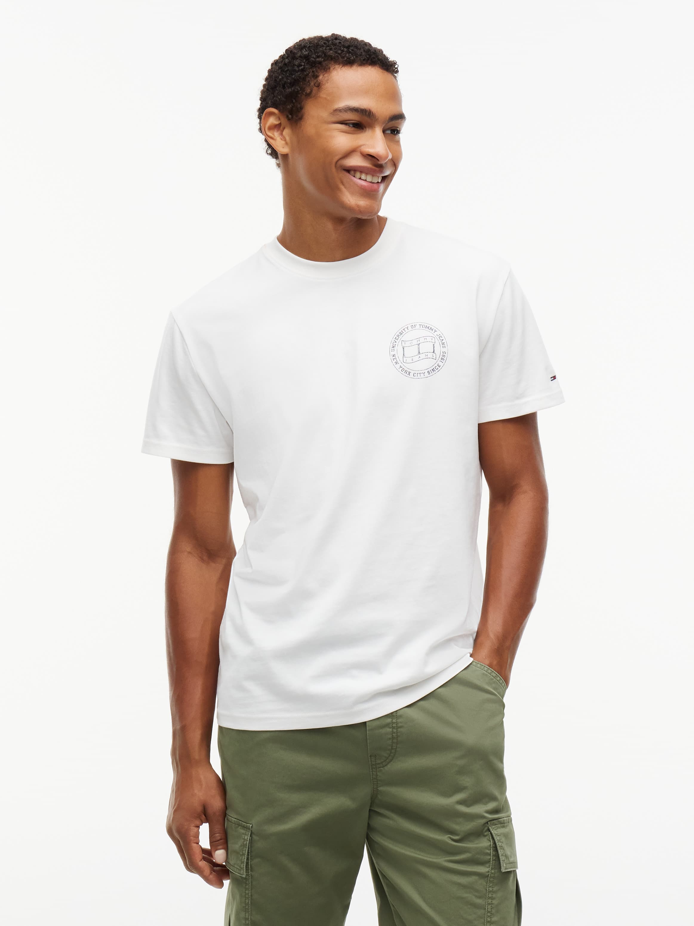 Wavy Flag Back Logo Jersey T-Shirt