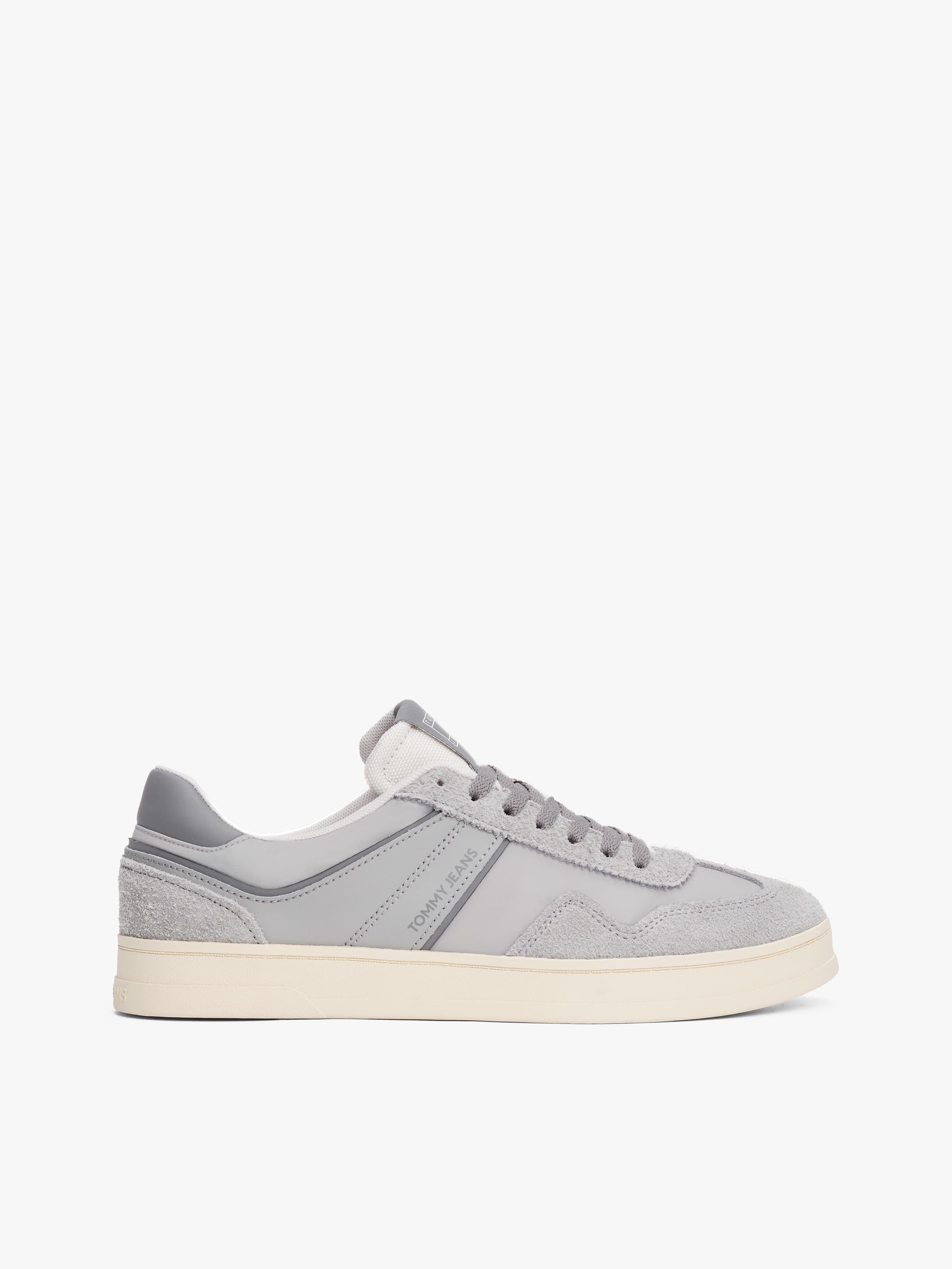 The Greenwich Leather Mixed Texture Trainers