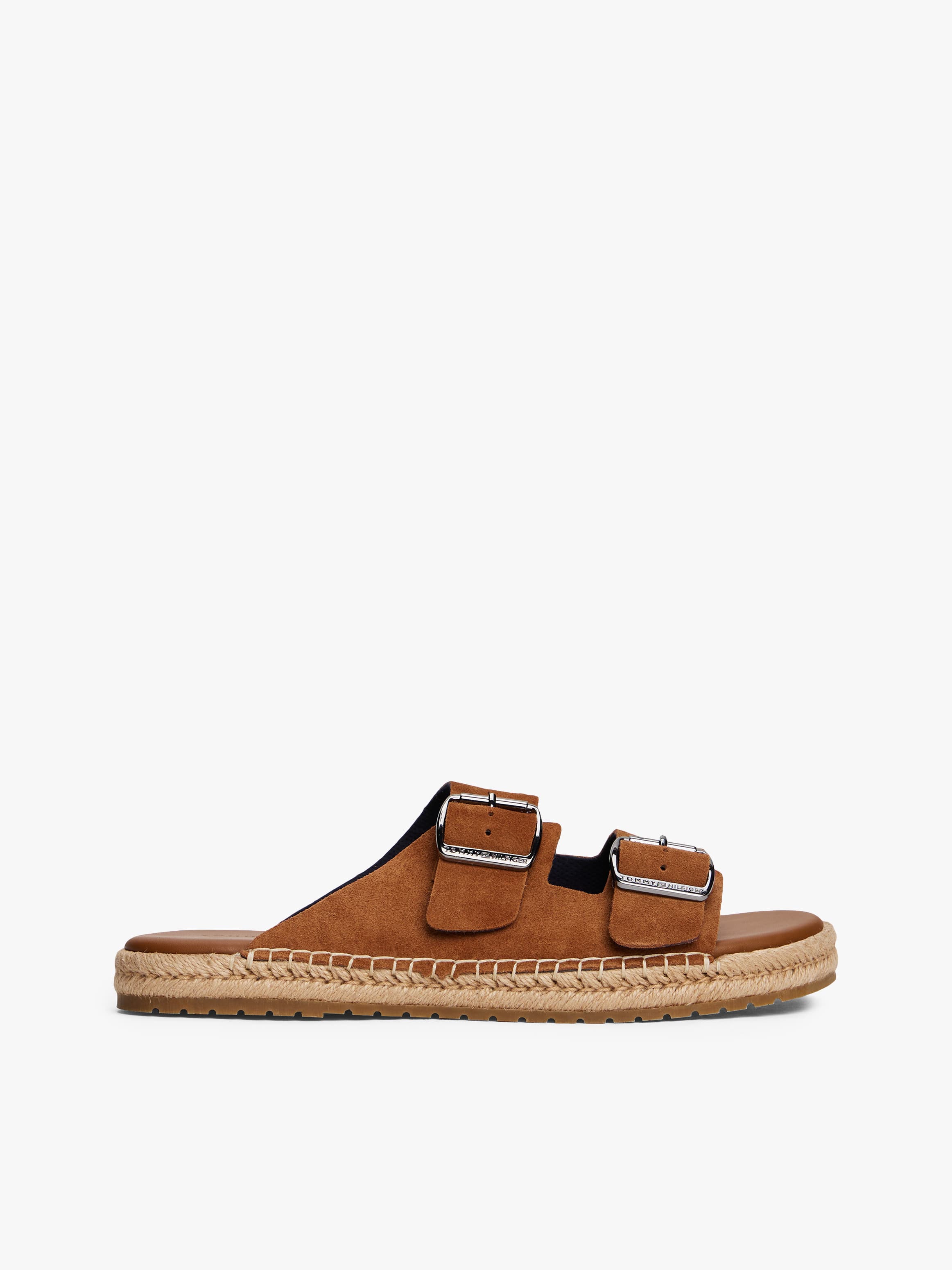 Suede Flexible Sole Buckle Sandals