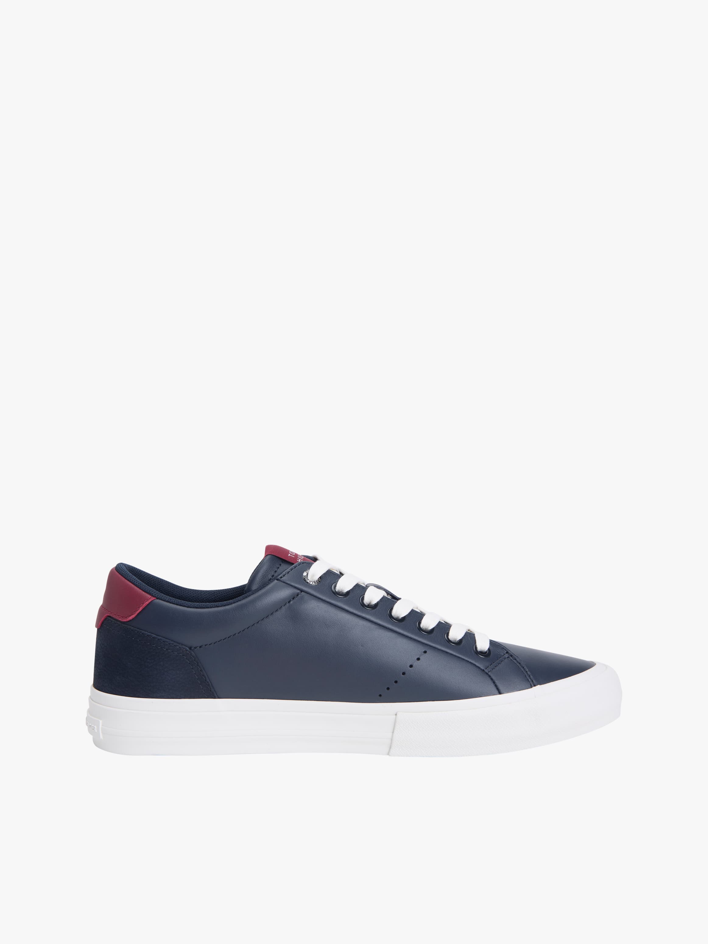 Leather Mixed Texture Trainers