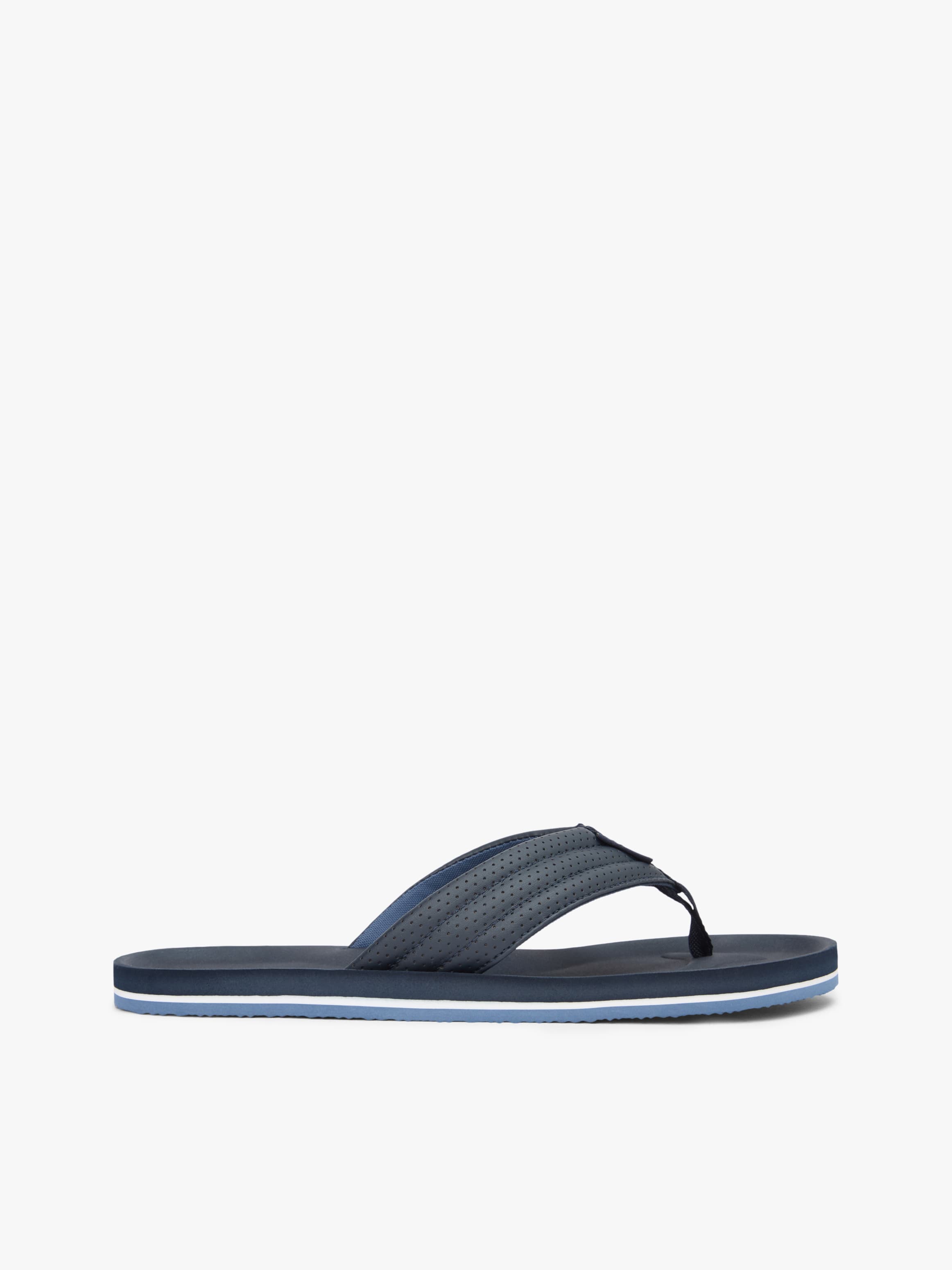 Perforated Padded Strap Flip-Flops