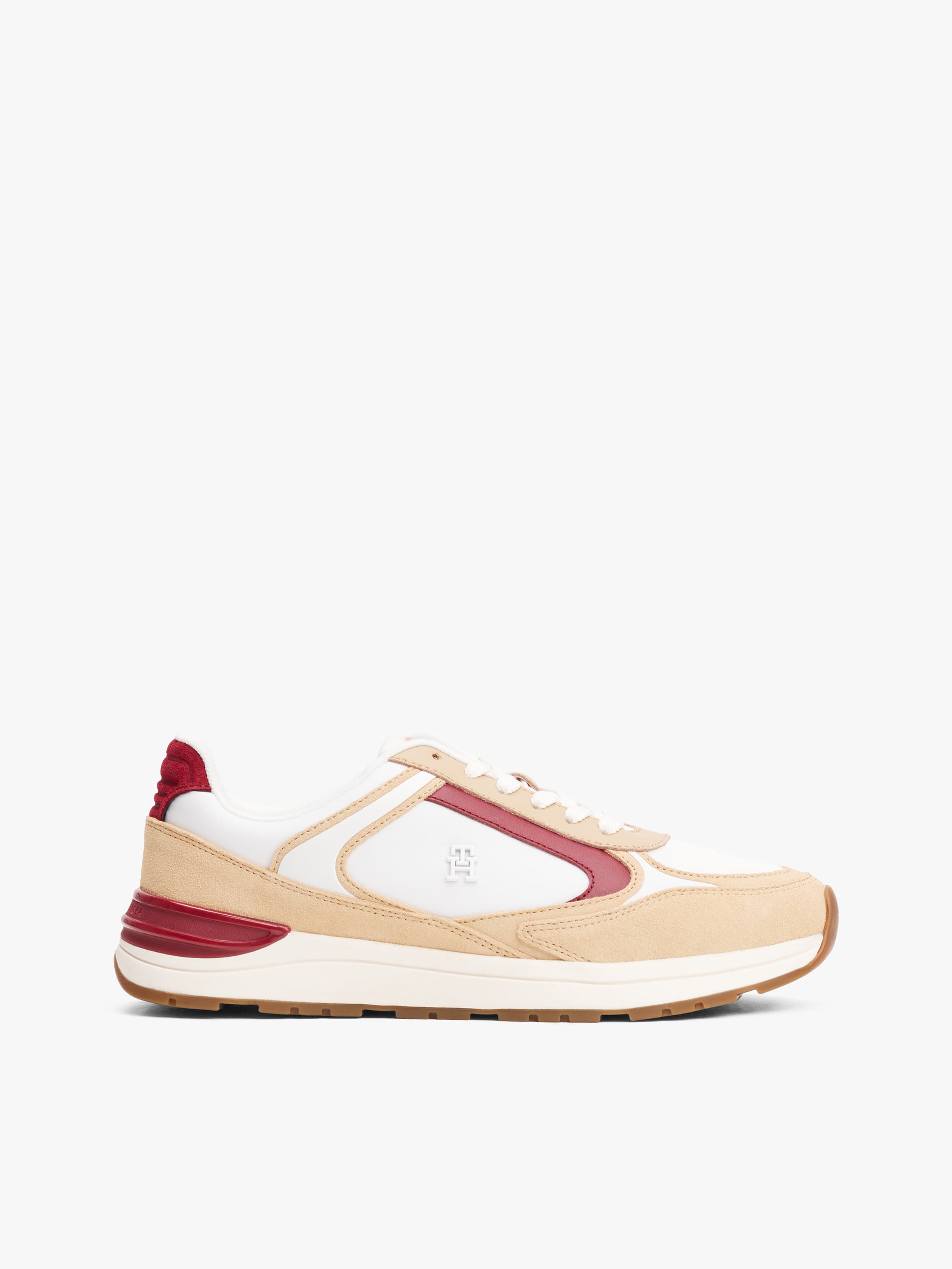 Suede Mixed Texture Trainers