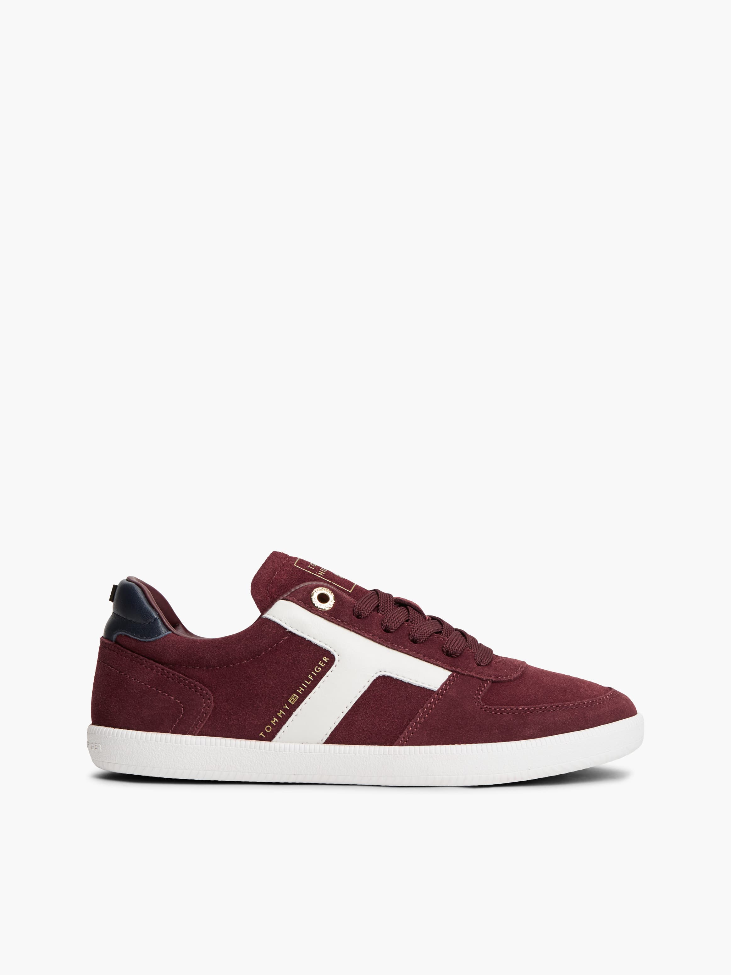 TH Tribeca Suede Mixed Texture Enamel Flag Trainers