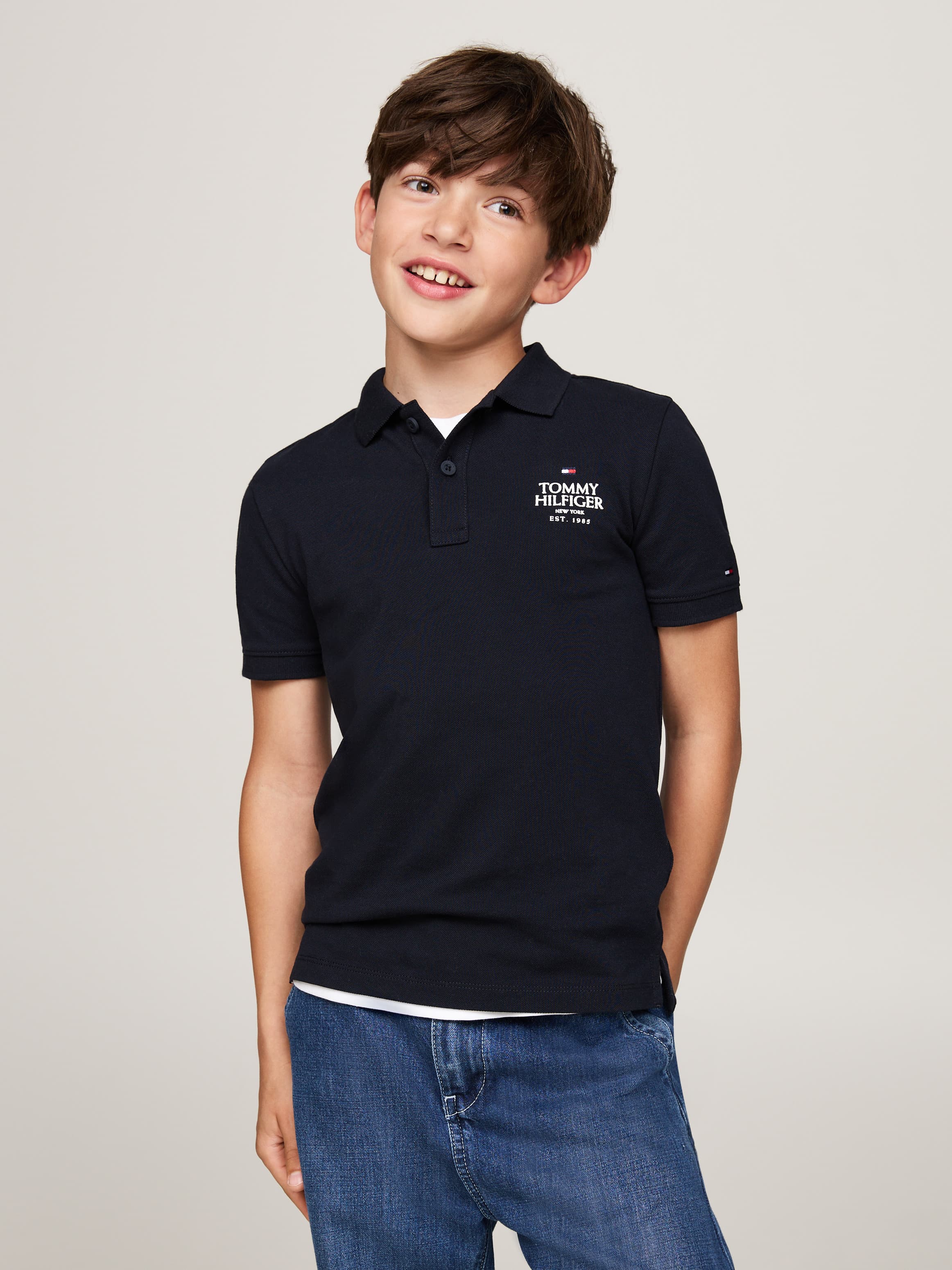 Hilfiger Logo Pique Regular Polo Shirt