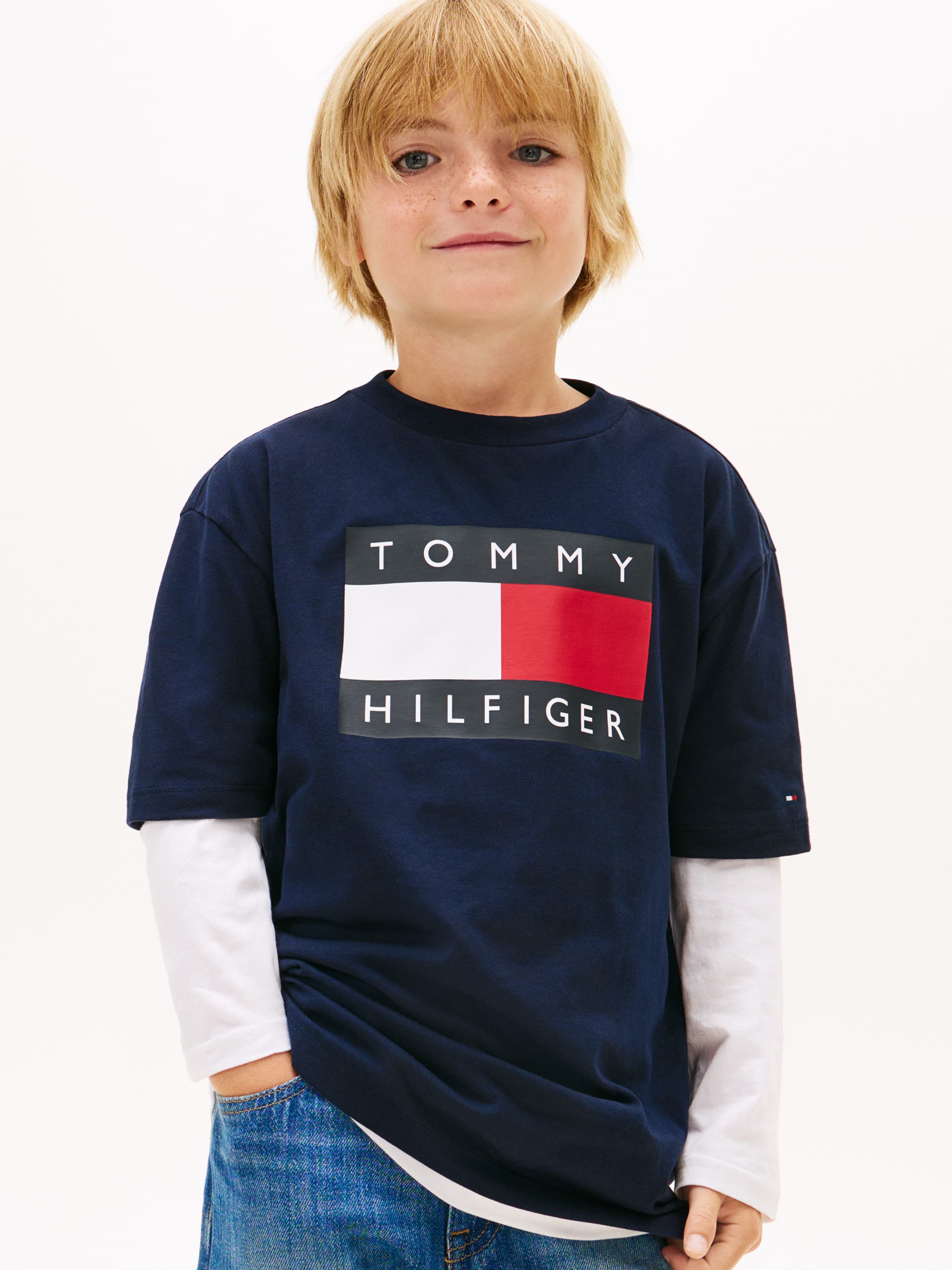 Heritage Flag Print Jersey T-Shirt
