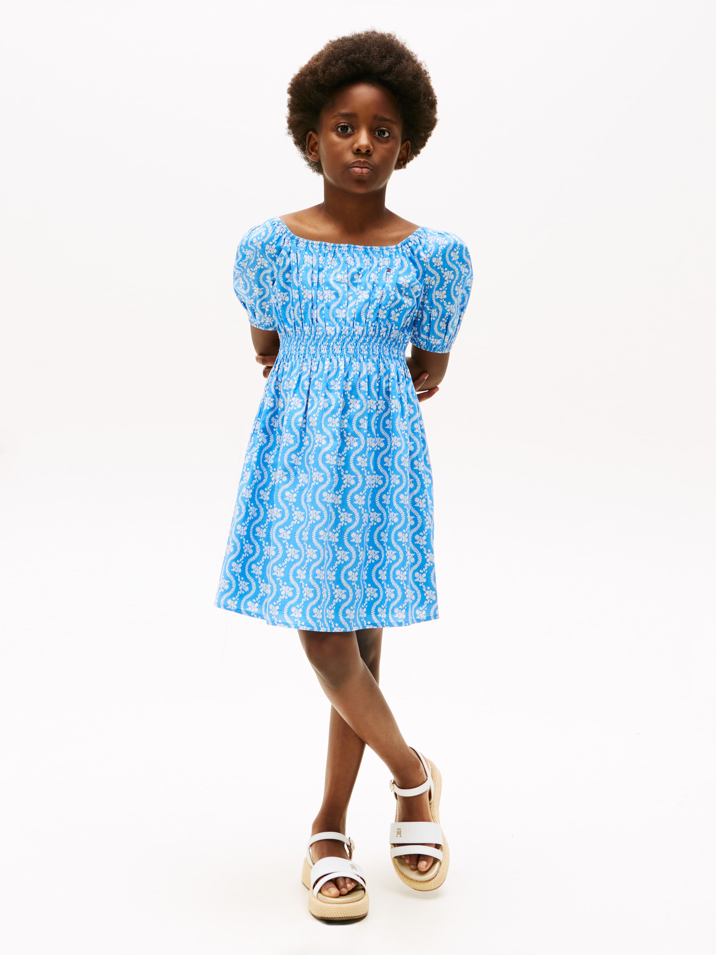 Floral Print Smock Dress