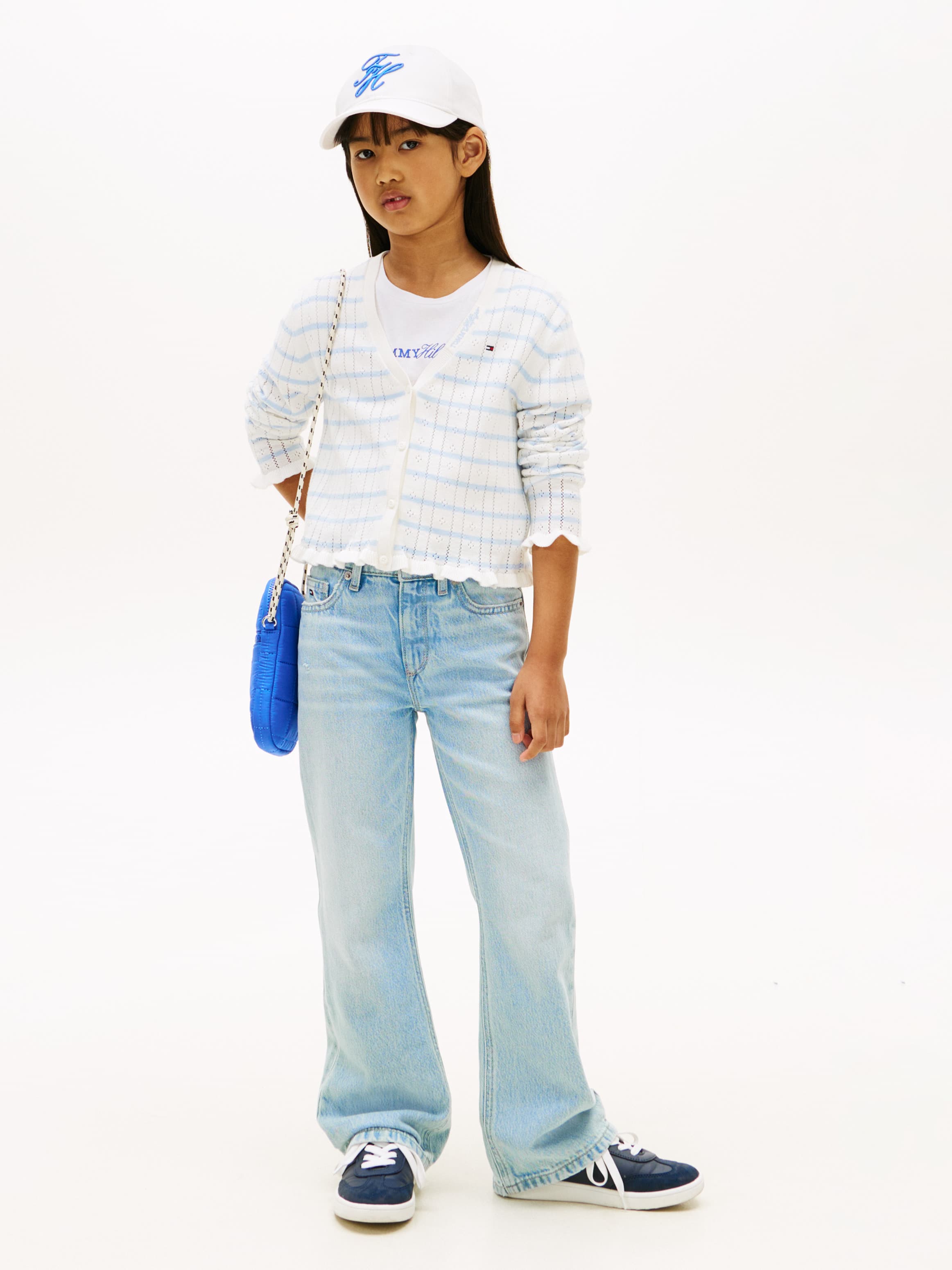 Distressed Flared Leg Jeans