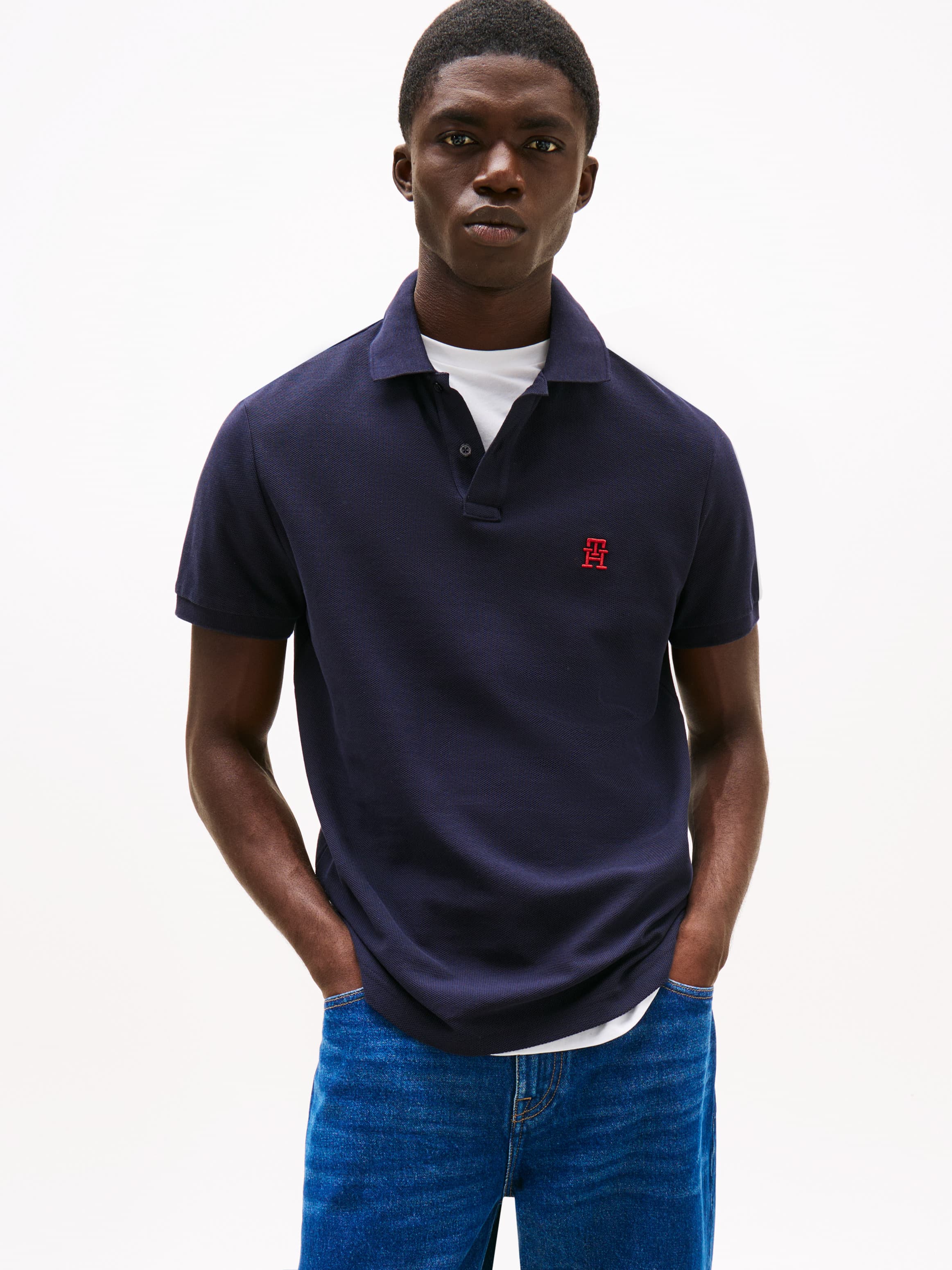 TH Monogram Polo Shirt