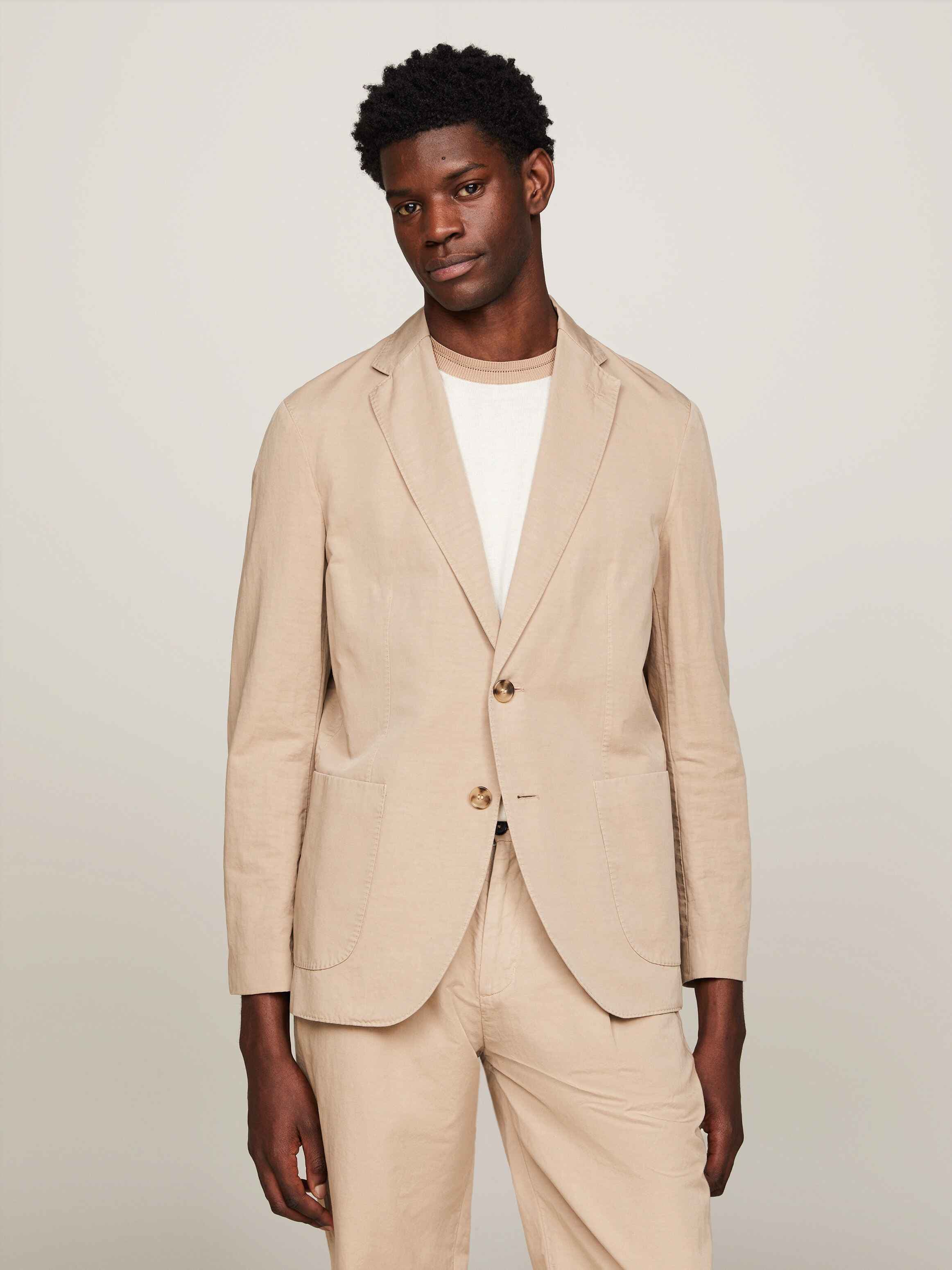 Single Breasted Garment Dyed Blazer