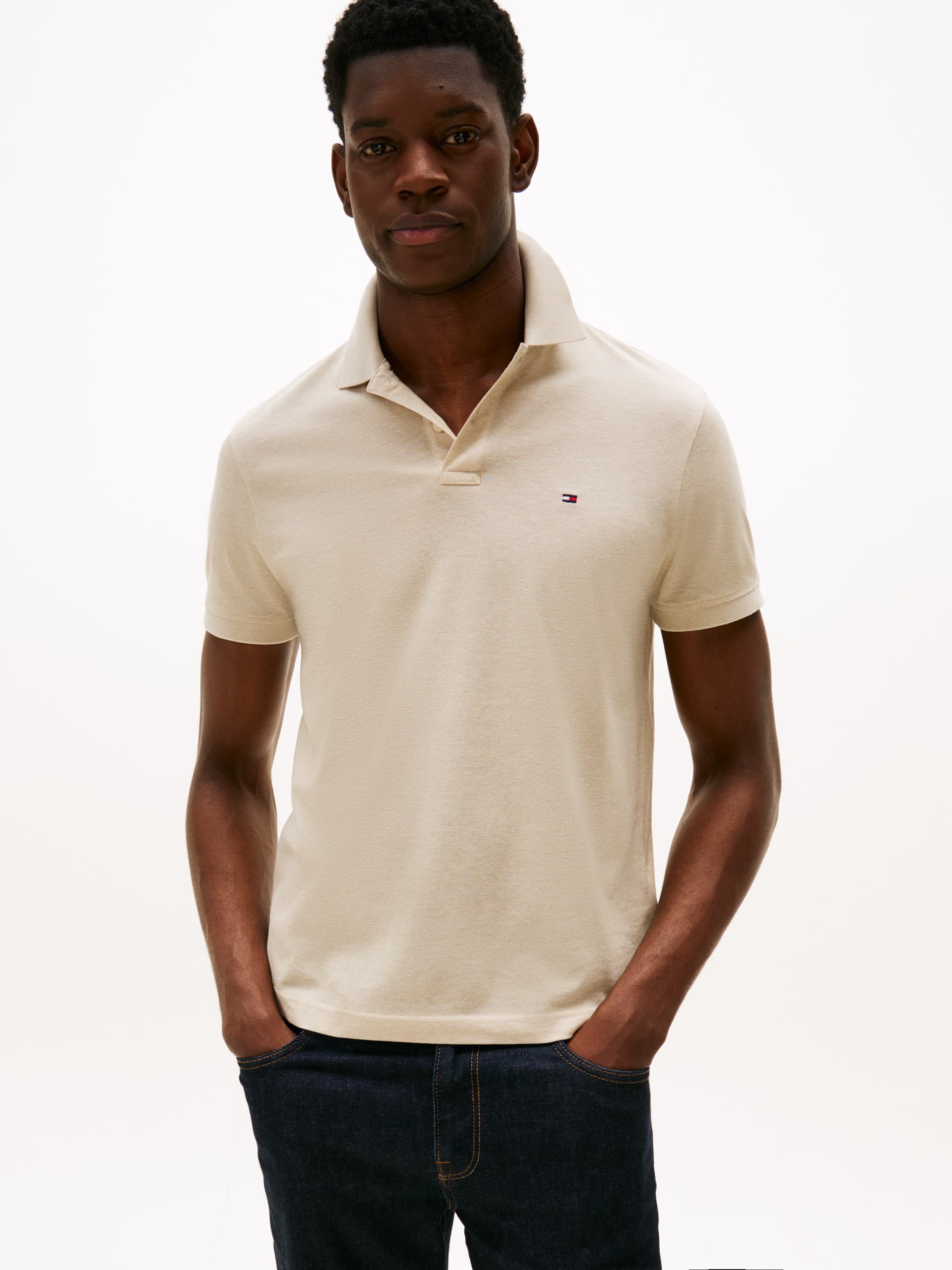 Two-Tone Mercerised Polo Shirt