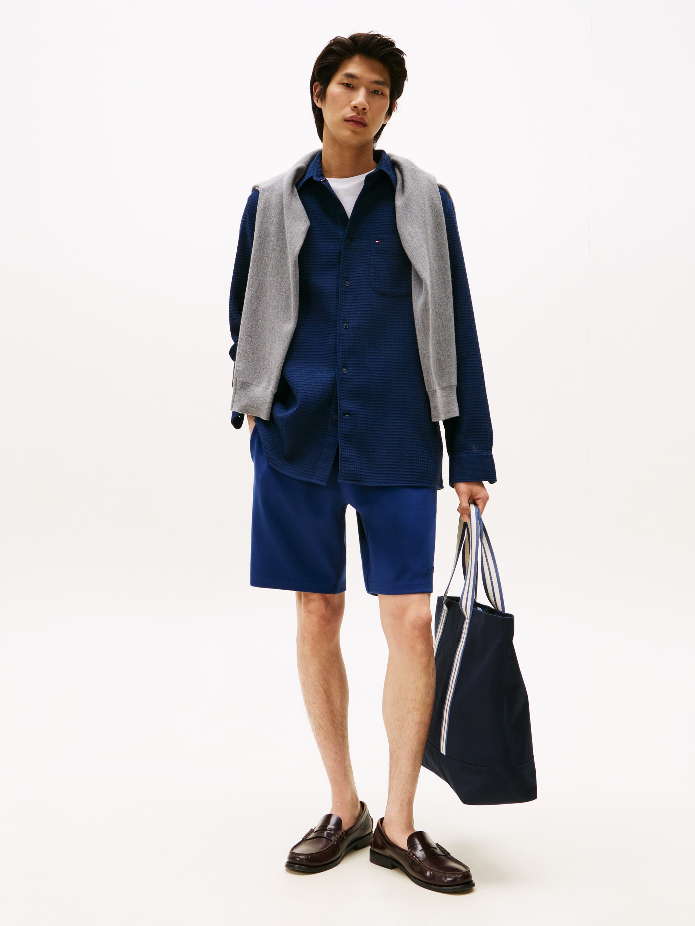 Athleisure Embossed Logo Sweat Shorts
