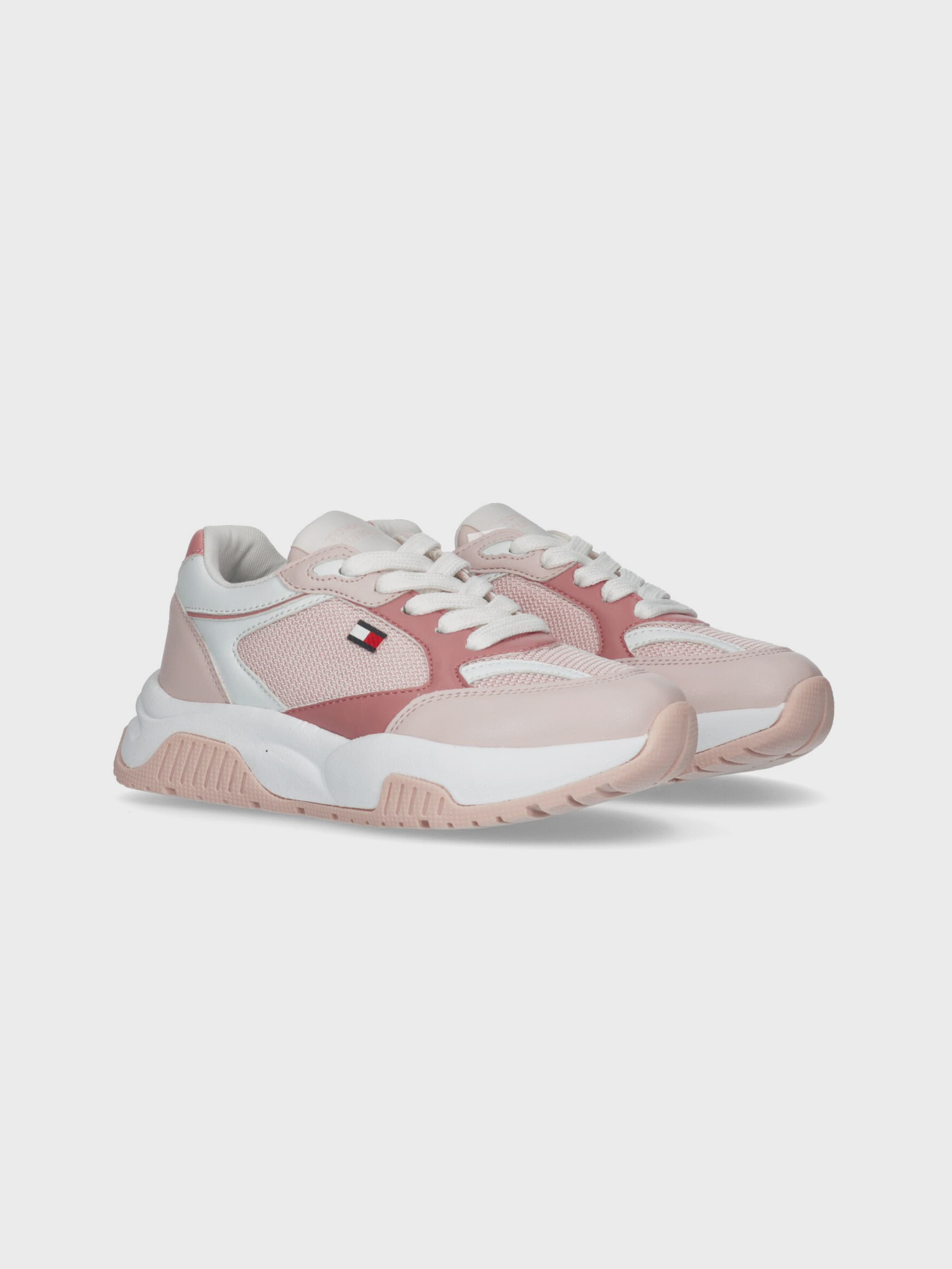 Colorblock Lace-Up Sneakers