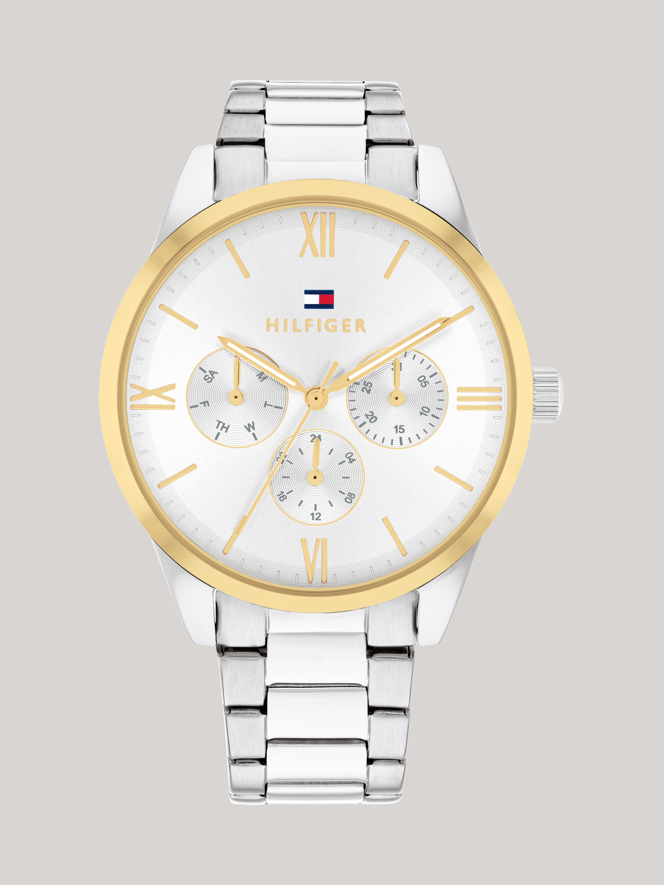 Silver Dial Multifunction Watch
