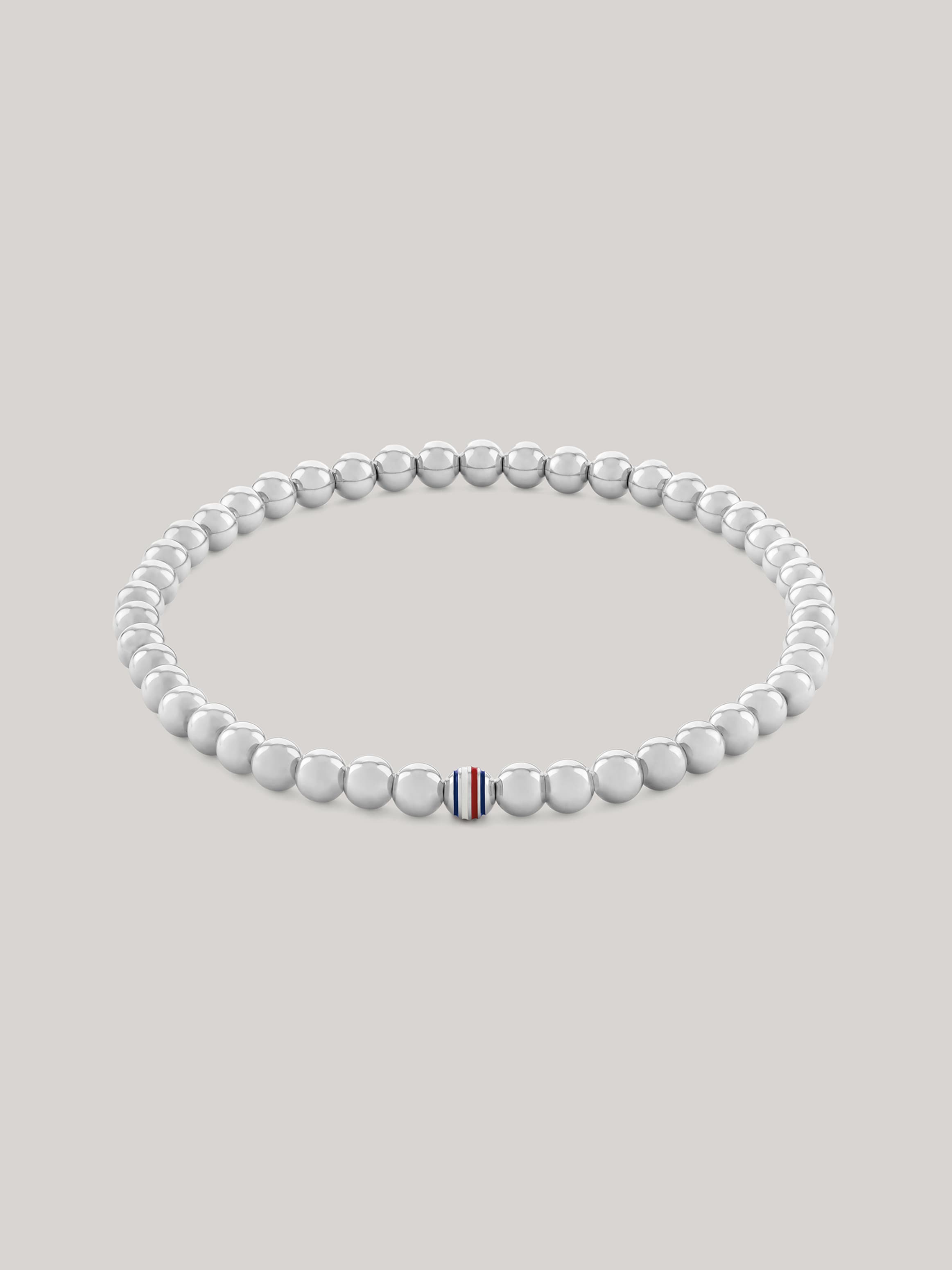 Stripe Metal Bead Bracelet