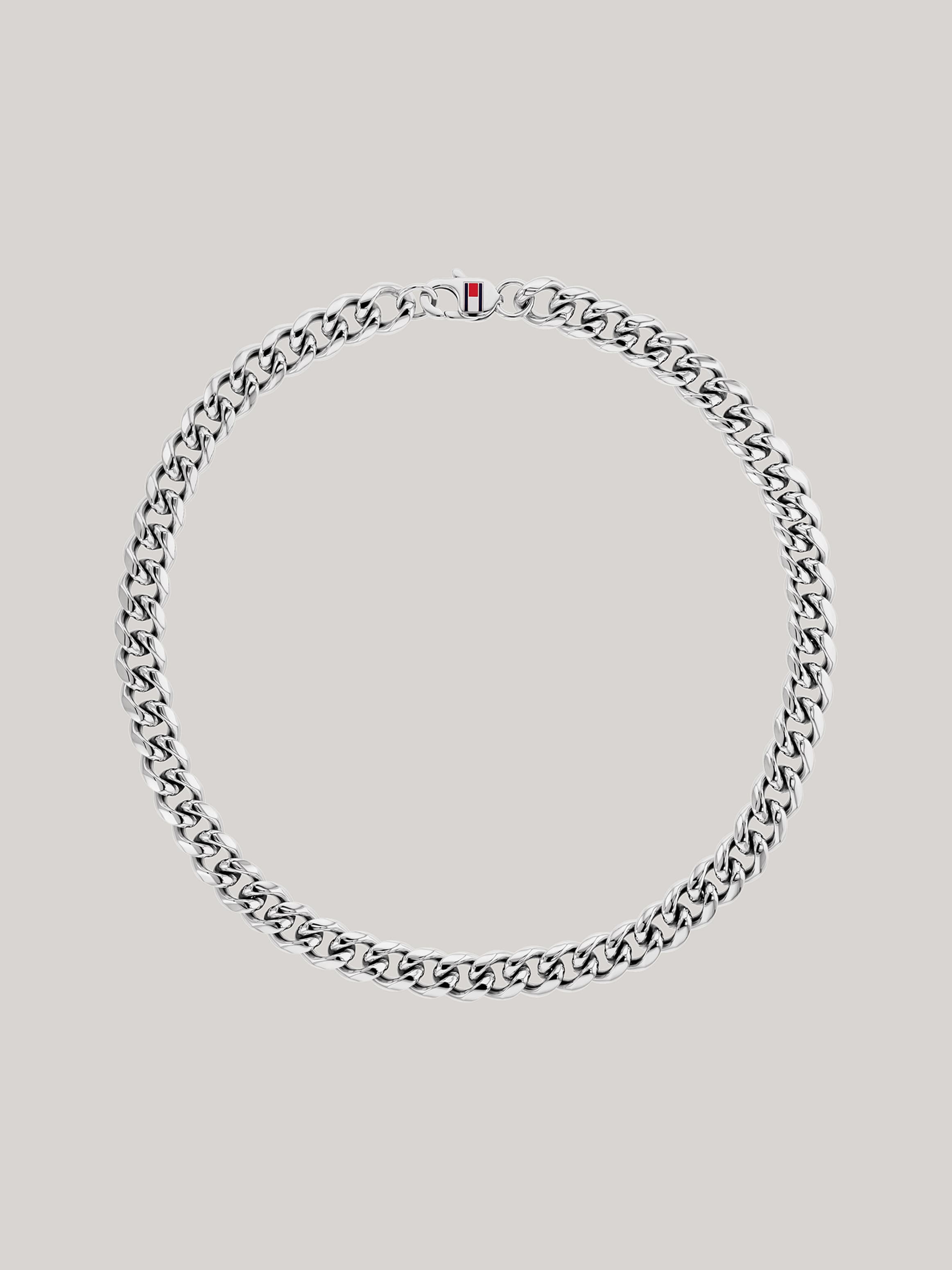 Silver-Tone Chunky Chain Link Necklace