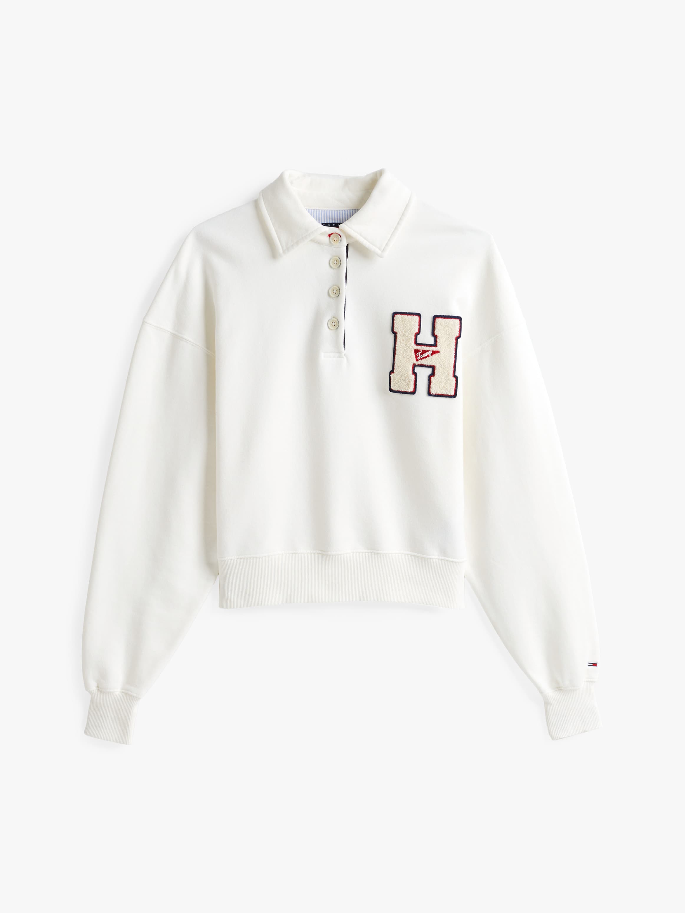Logo Appliqué Polo Sweatshirt
