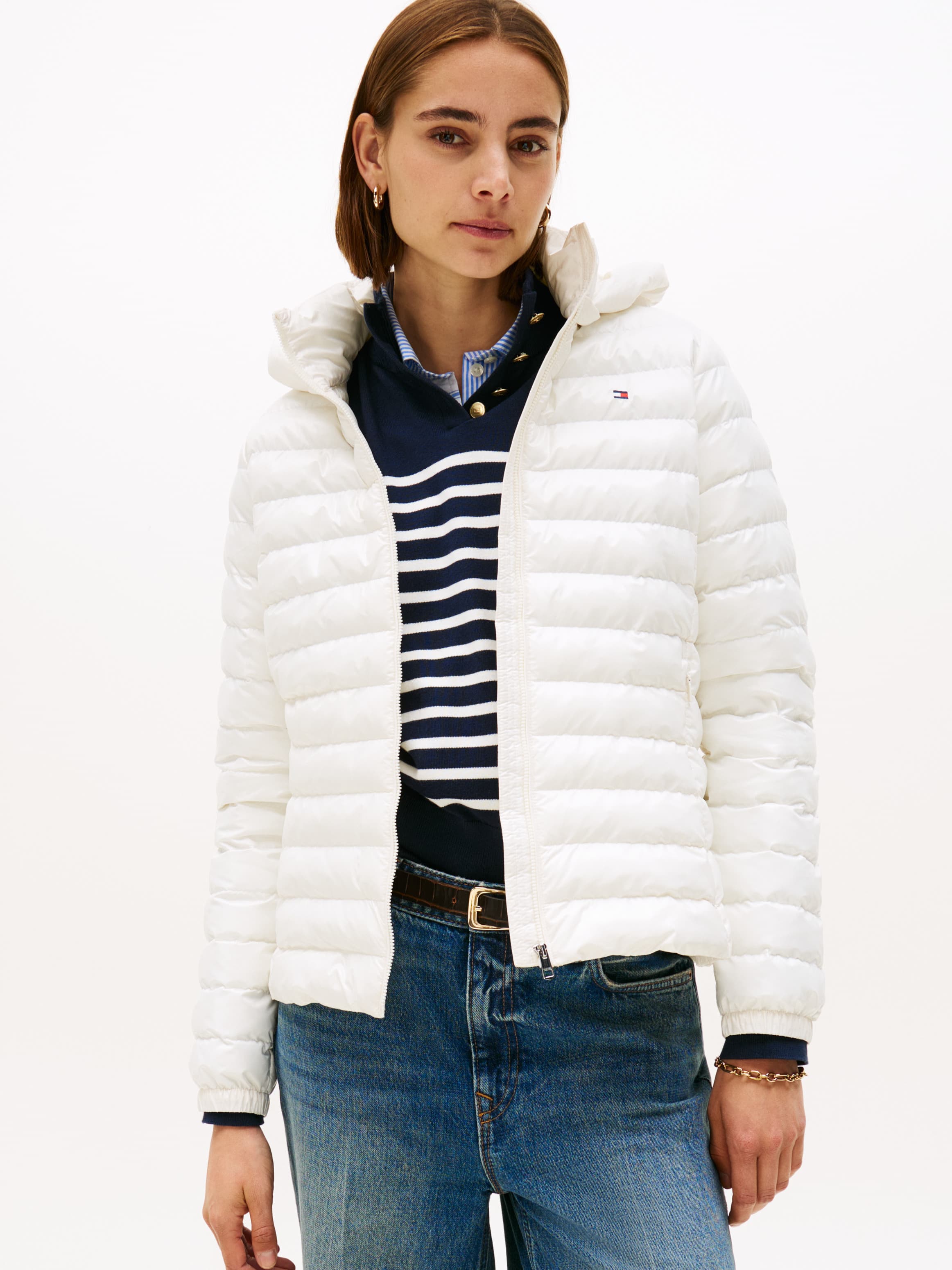 Water Repellent Padded Packable Slim Jacket