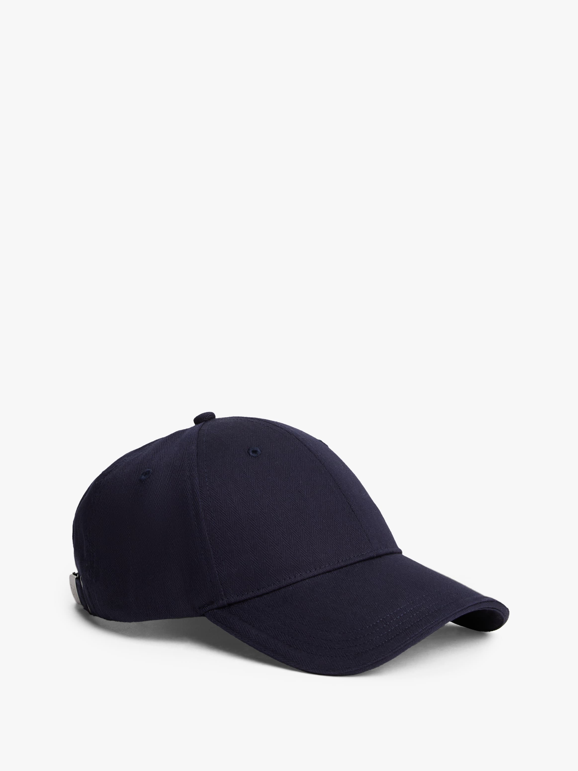 Herringbone Weave Six-Panel Baseball Cap