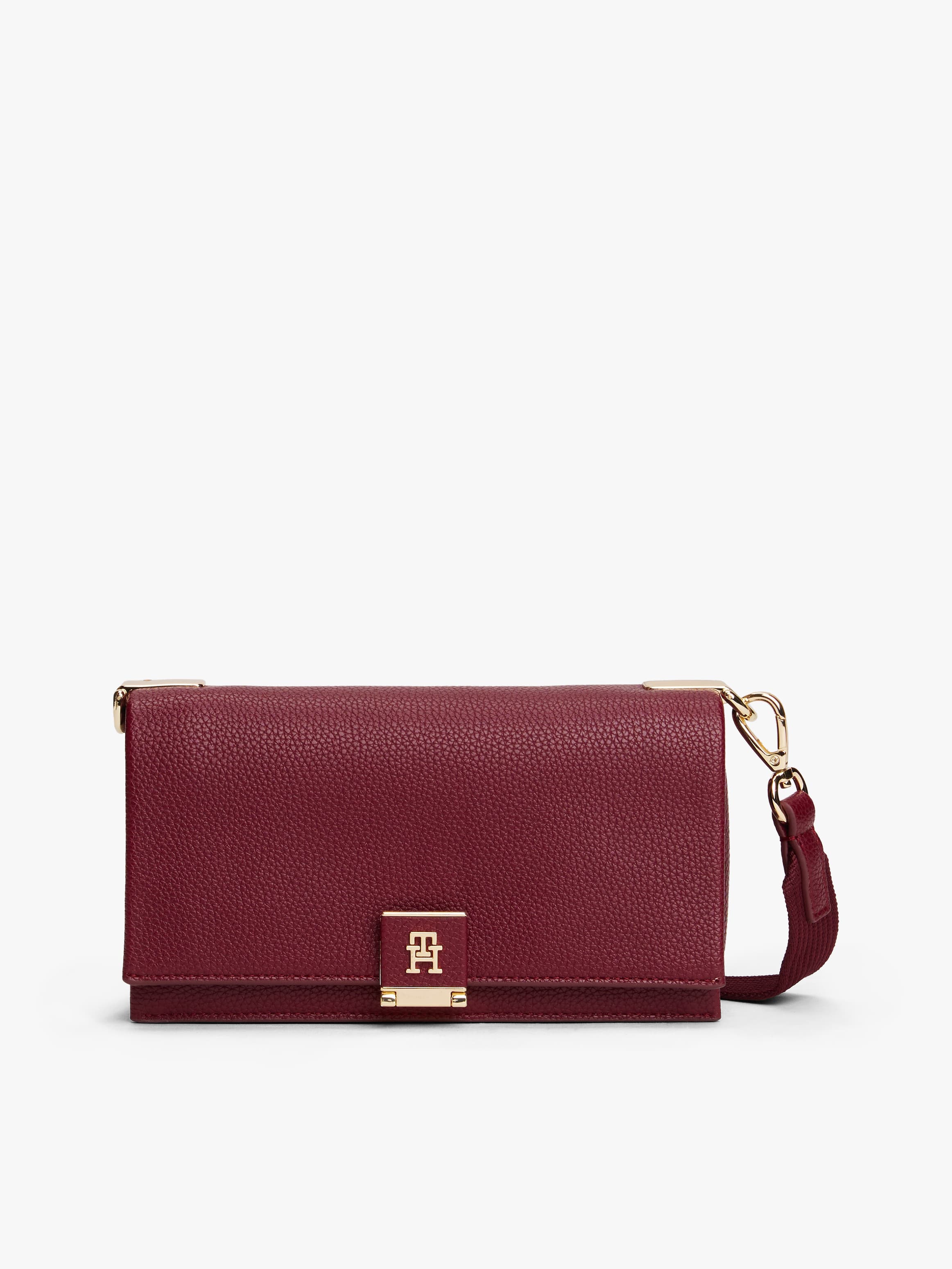 TH Monogram Pebble Grain Crossbody Bag
