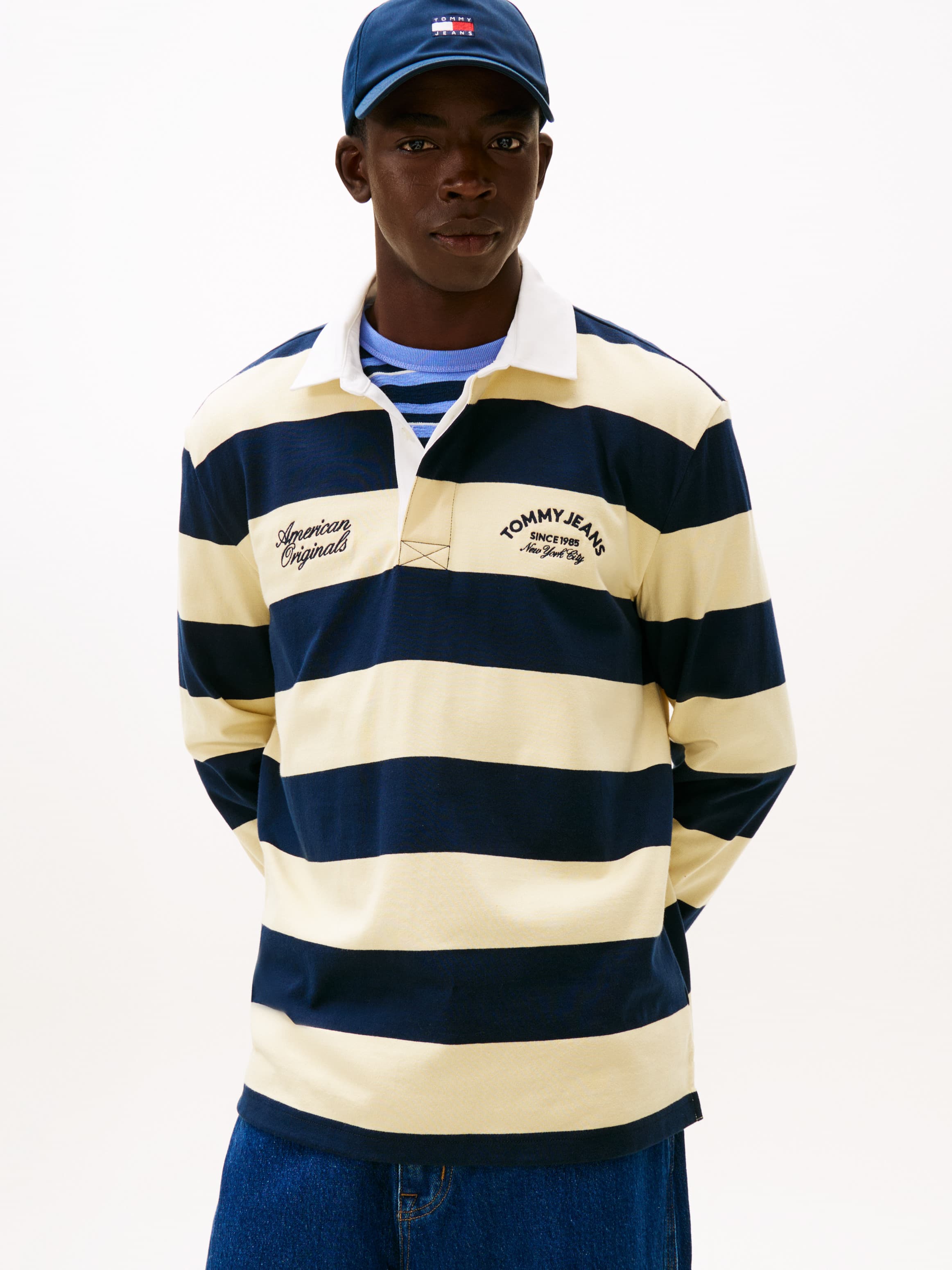 Stripe Relaxed Rugby T-Shirt