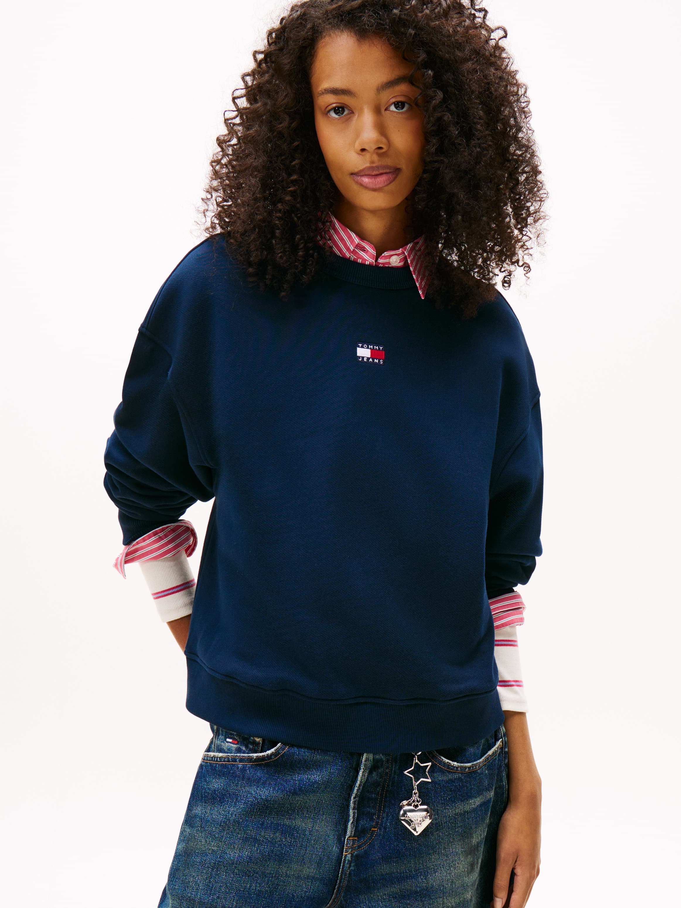 Tommy Badge Boxy Sweatshirt