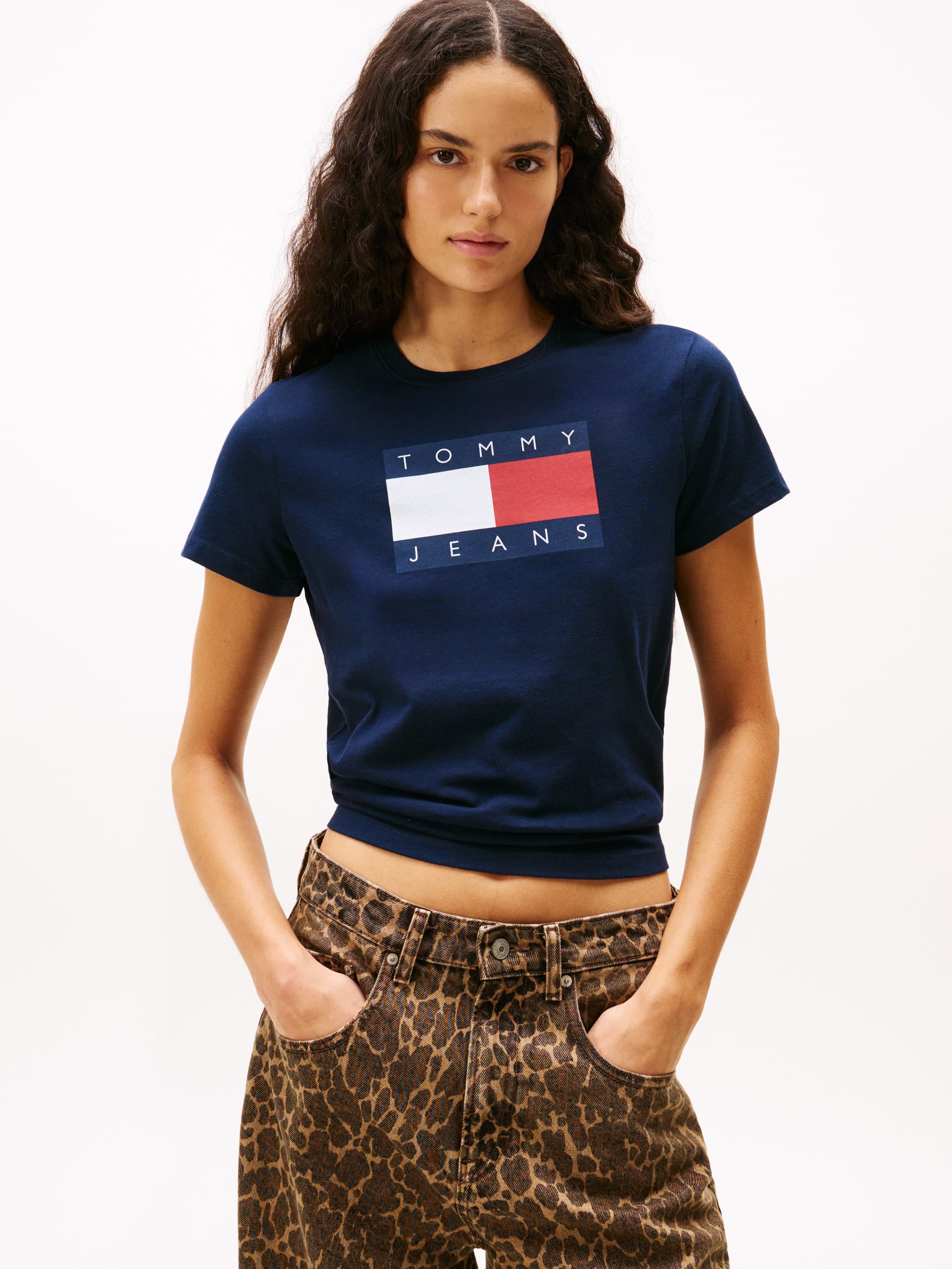 Tommy Flag Badge Jersey T-Shirt
