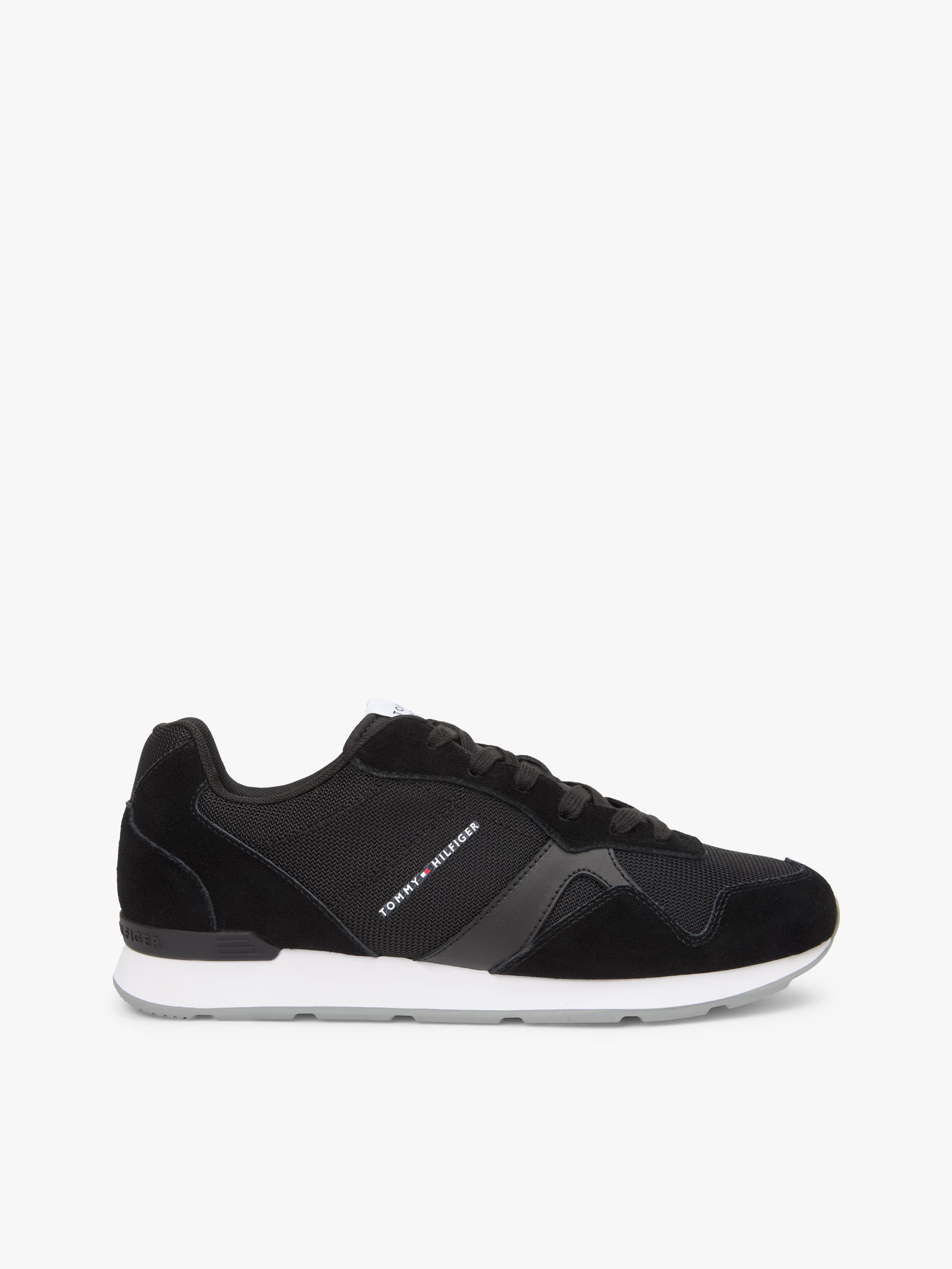 Suede Mixed Texture Trainers