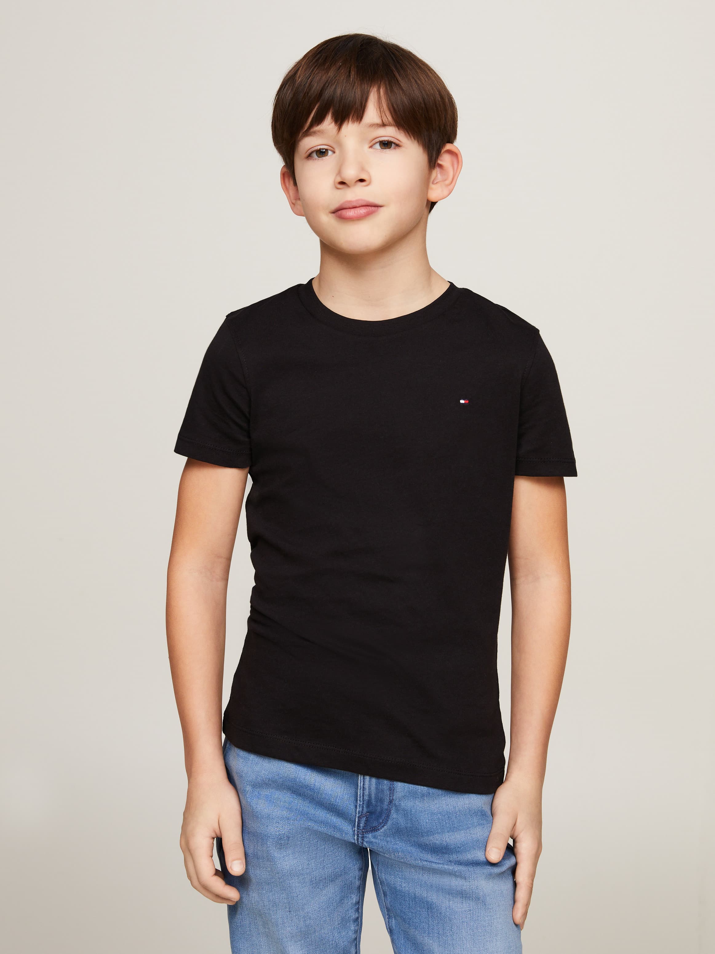 Flag Embroidered Short Sleeves T-Shirt