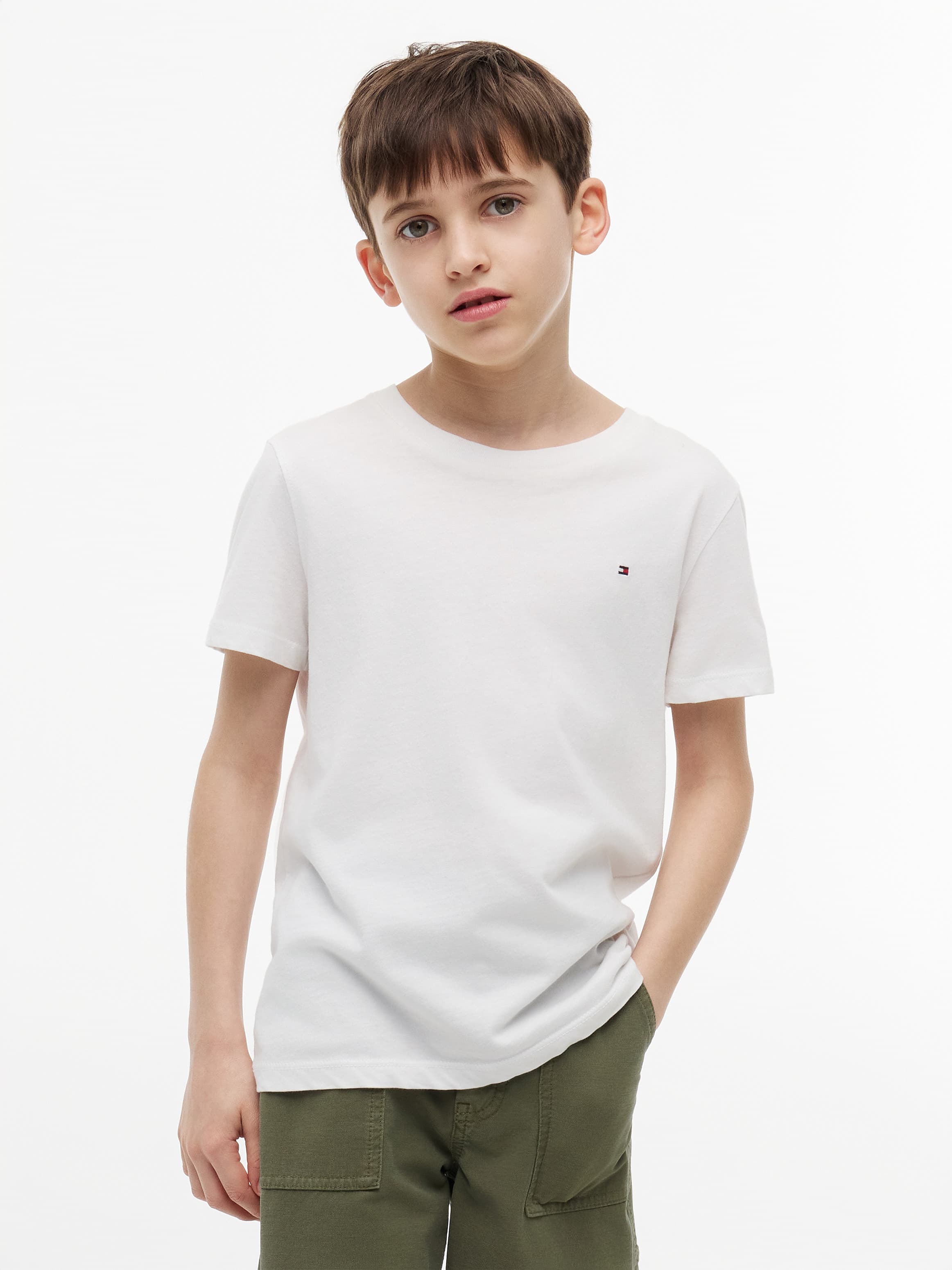 Flag Embroidered Short Sleeves T-Shirt