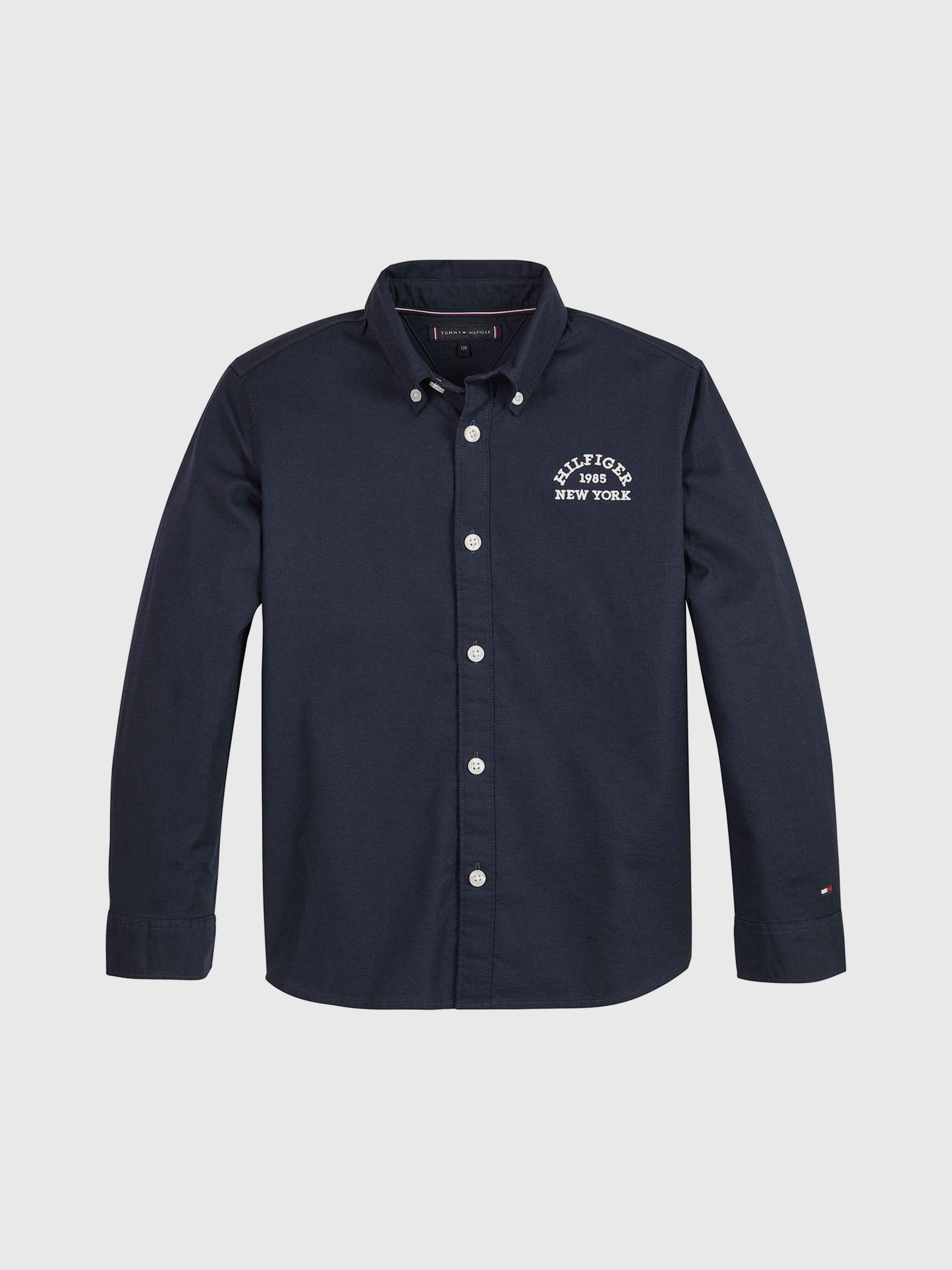 Varsity Logo Embroidery Oxford Shirt
