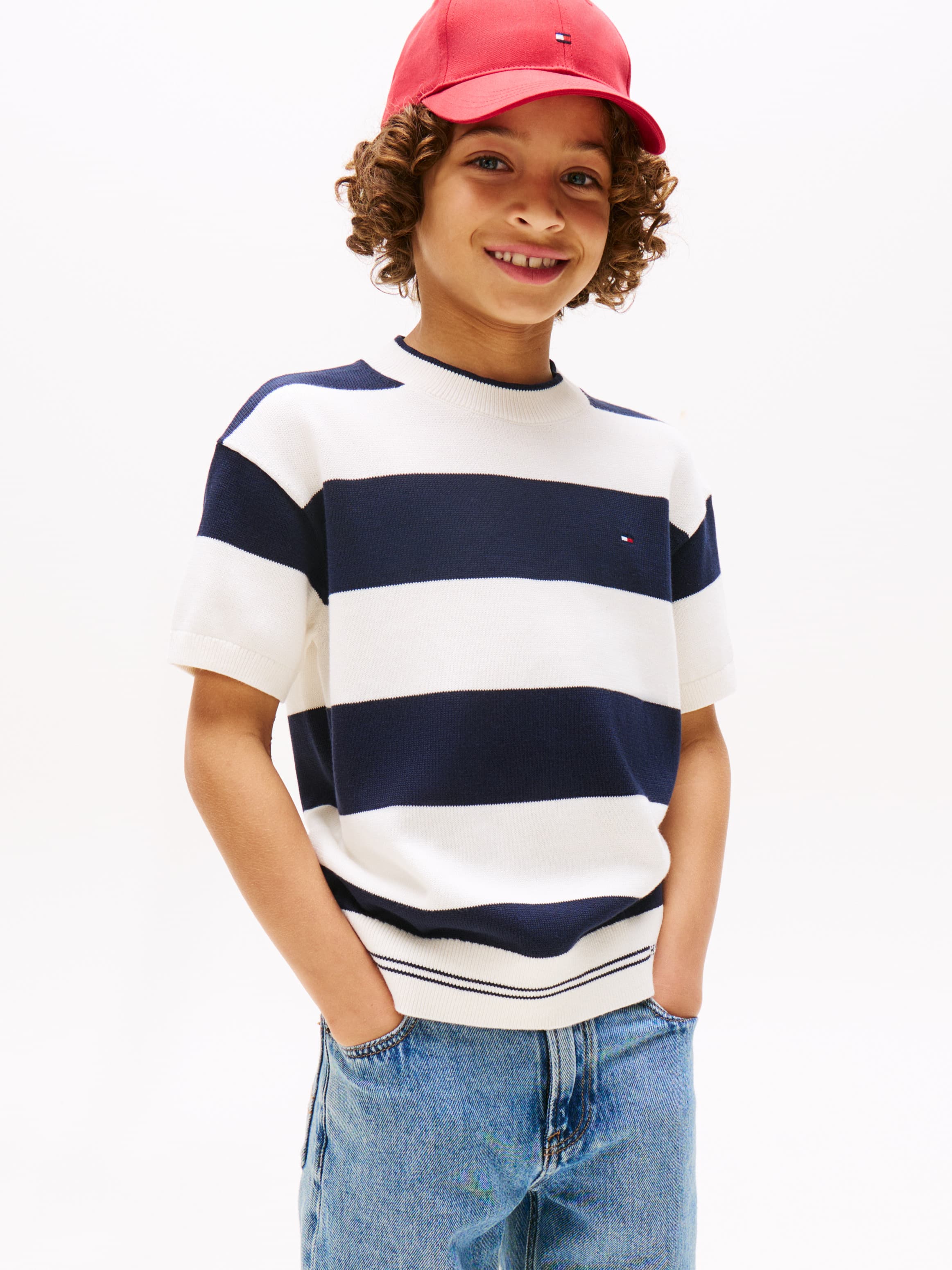 Rugby Stripe Short Sleeve Jumper