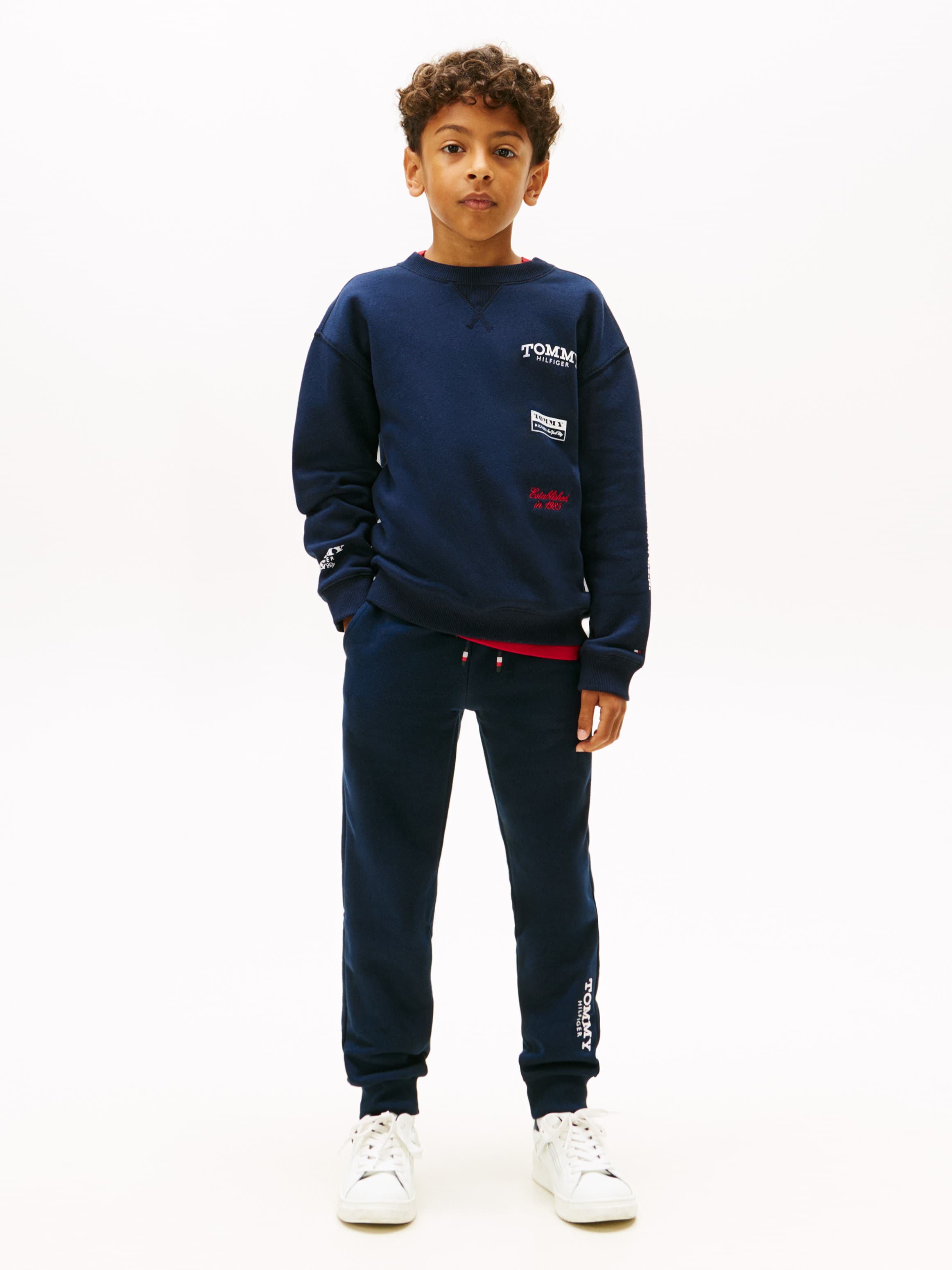 Logo Print Brushed Fleece Joggers