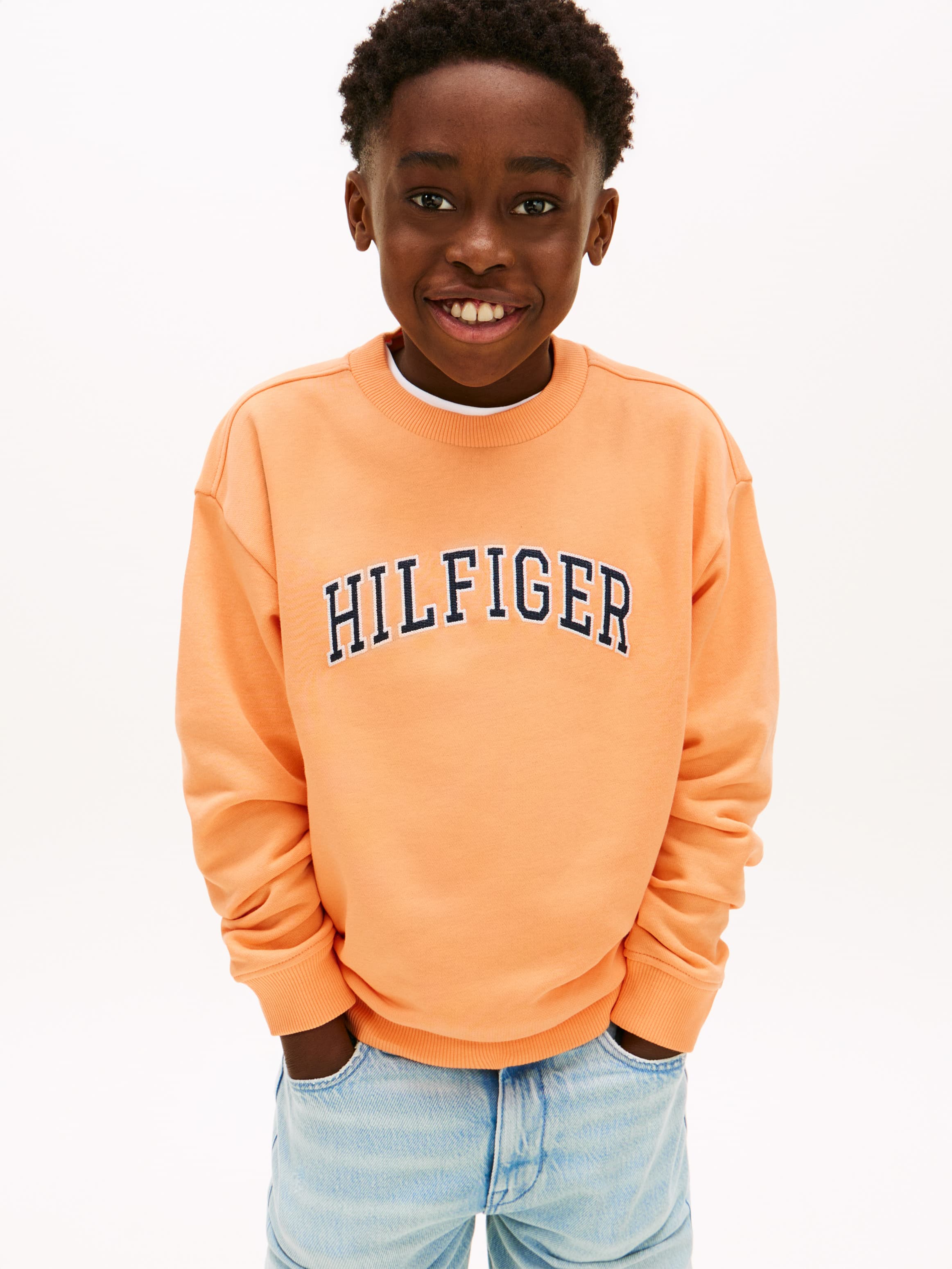 Logo Terry Crew Neck Sweatshirt