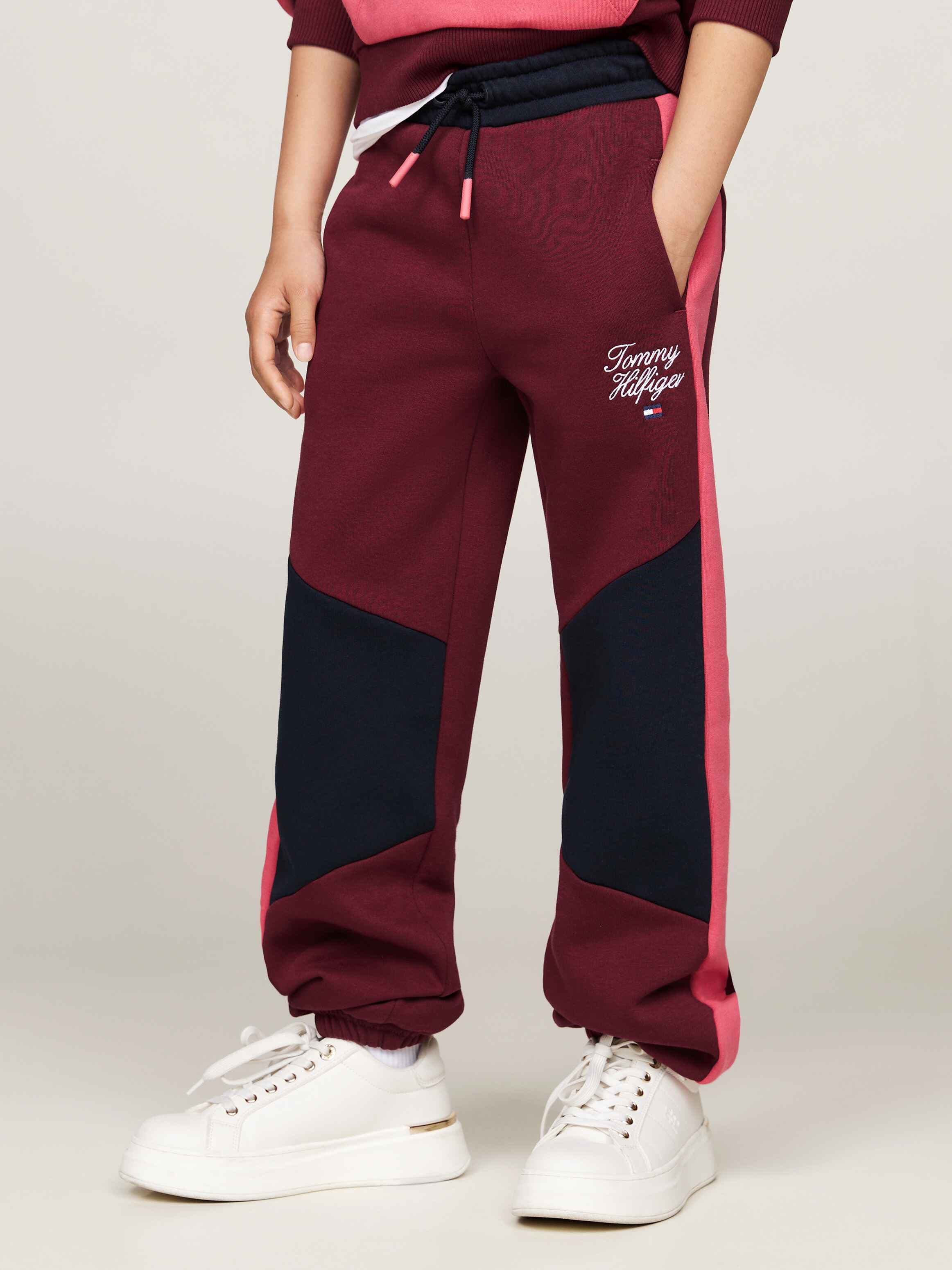 Colorblock Drawstring Waist Joggers
