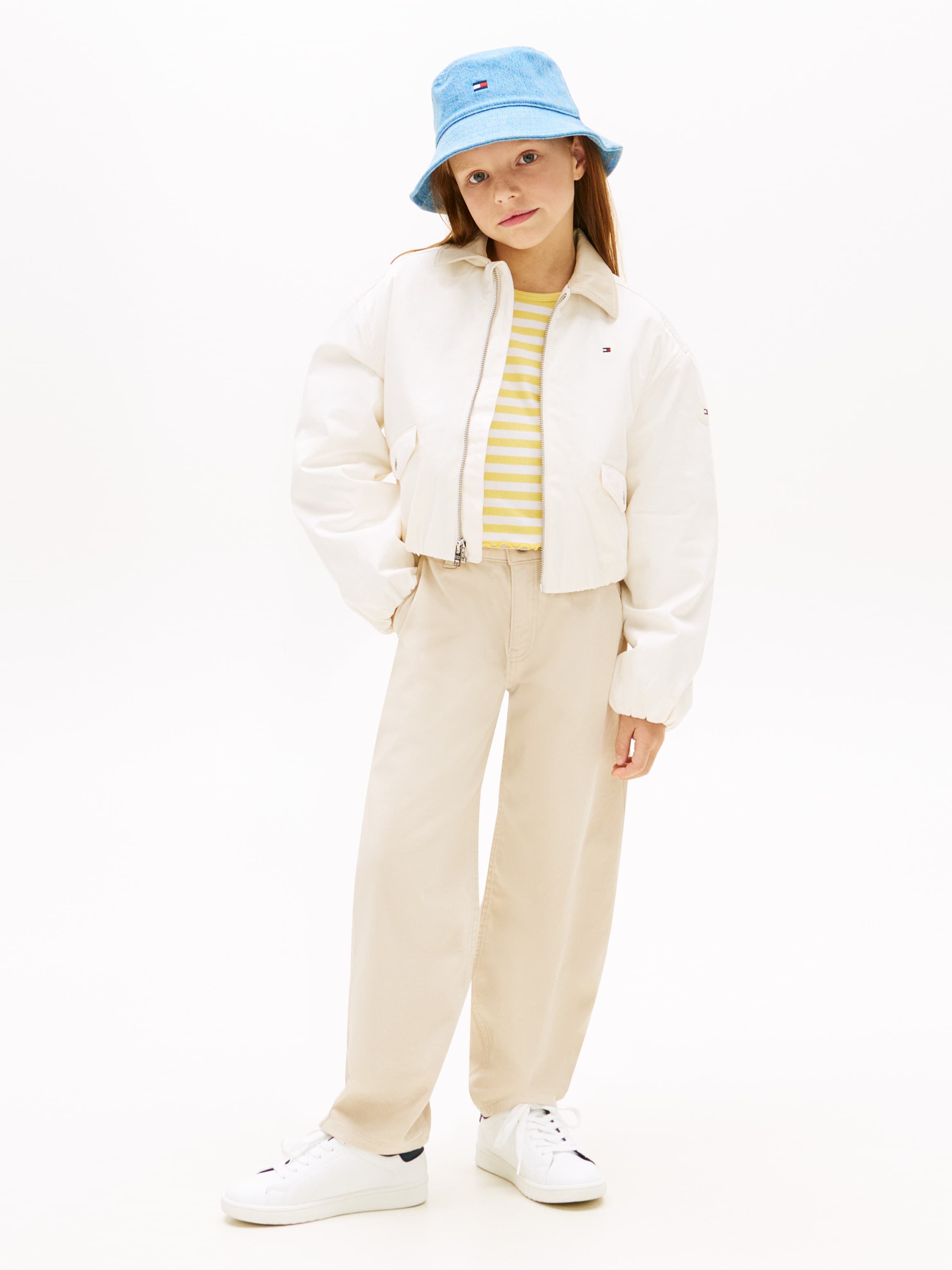 Essential Loose Barrel Leg Twill Trousers