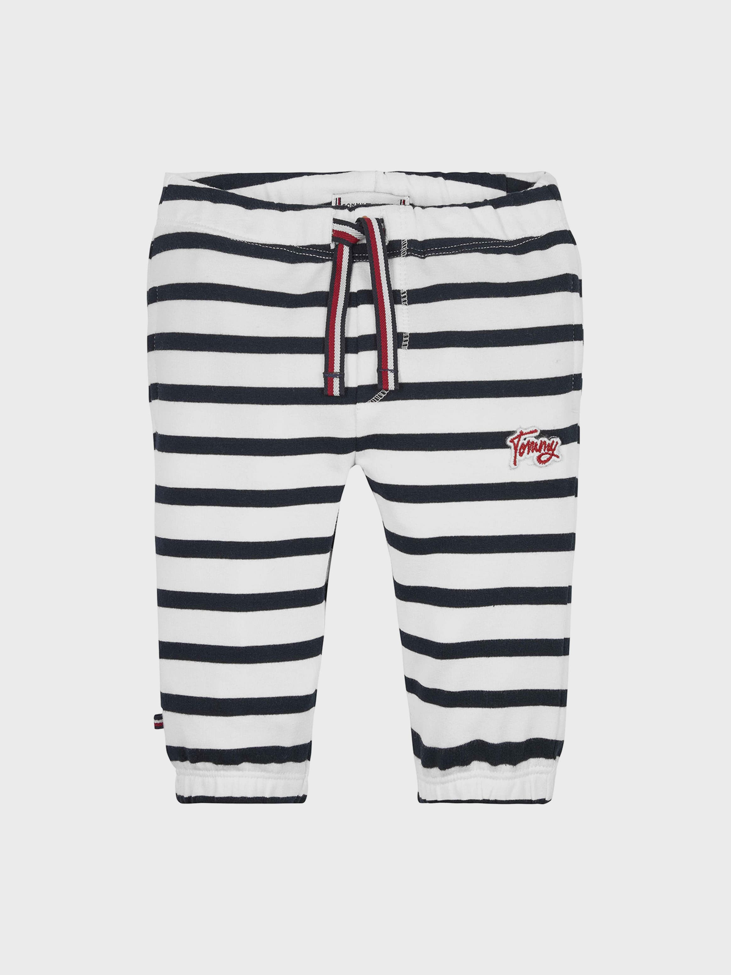 Striped Drawstring Waist Joggers