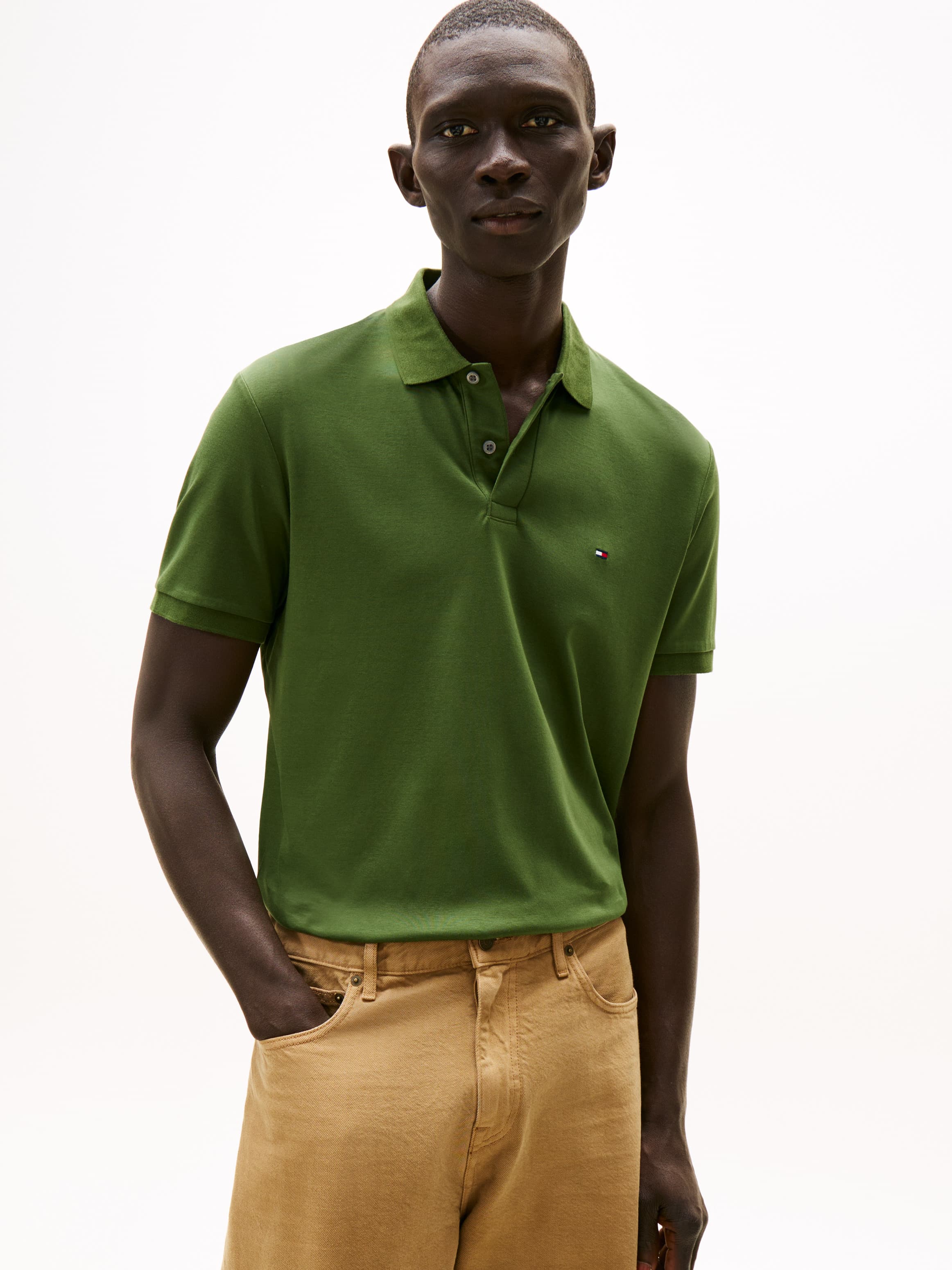 Regular Fit Flag Embroidery Polo T-Shirt