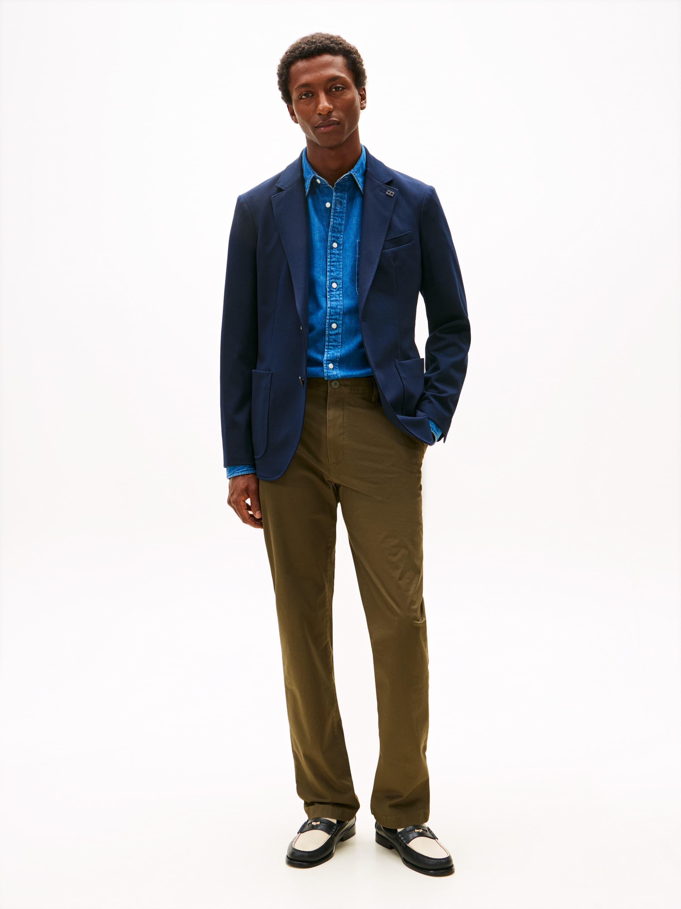 Mercer Twill Flag Embroidery Regular Chinos