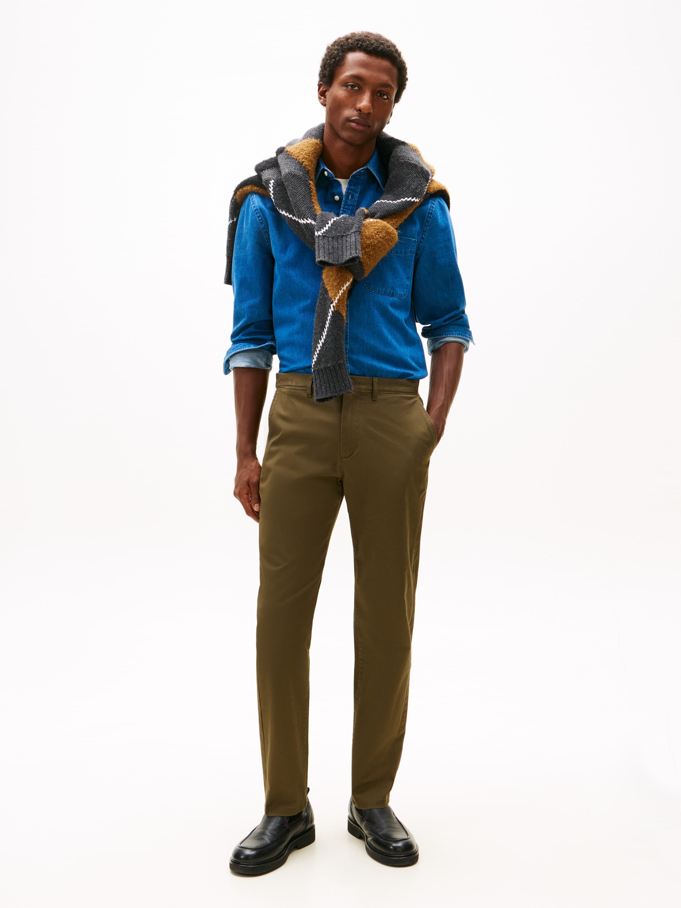 Harlem Twill Tapered Leg Chinos