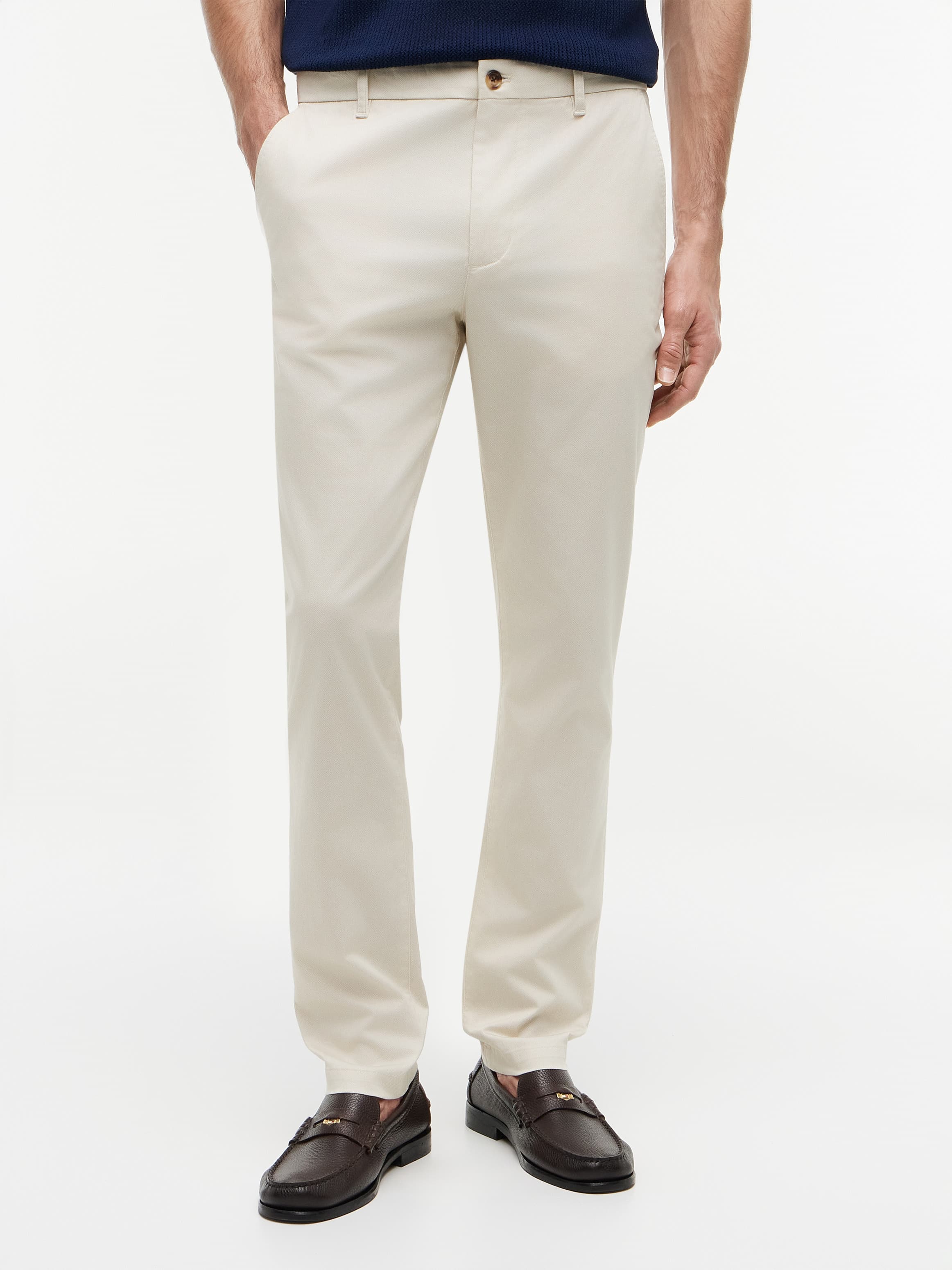 Bleecker Slim Printed Structured Chinos